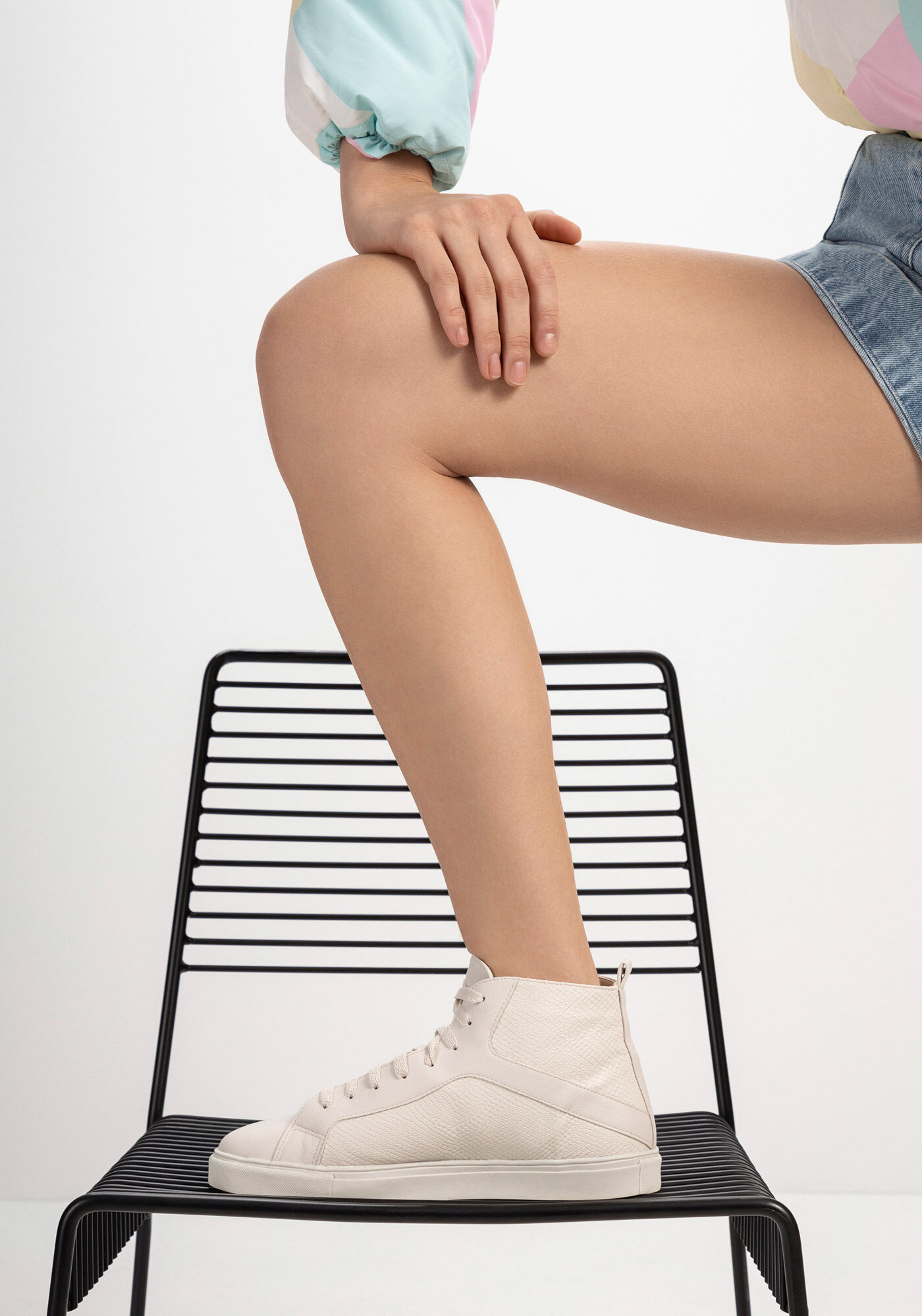 T&ecirc;nis Cano M&eacute;dio com Cadar&ccedil;o, BRANCO OFF WHITE, large.