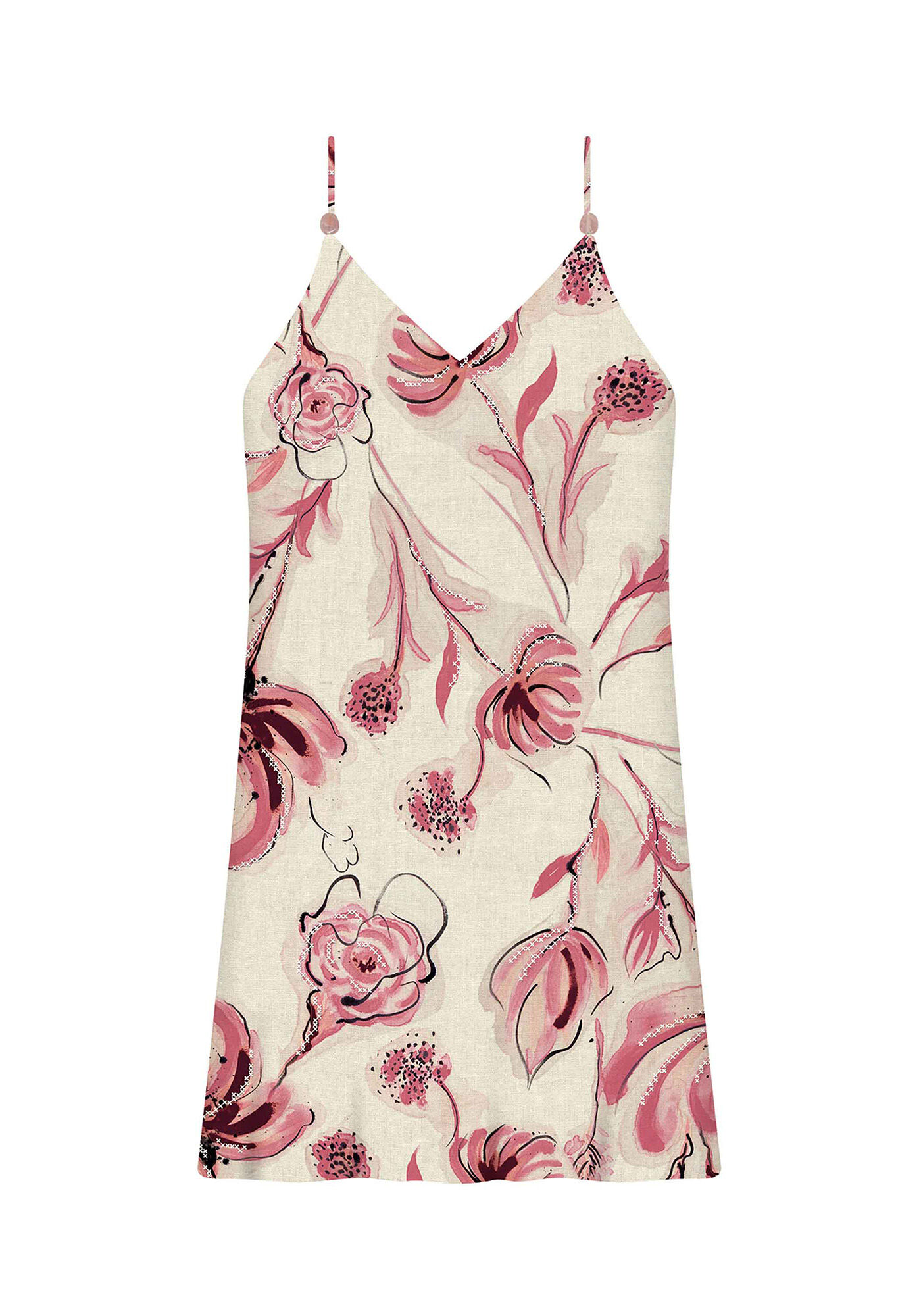 Vestido Tecido Poly Marocain Curto Alfazema, , large.