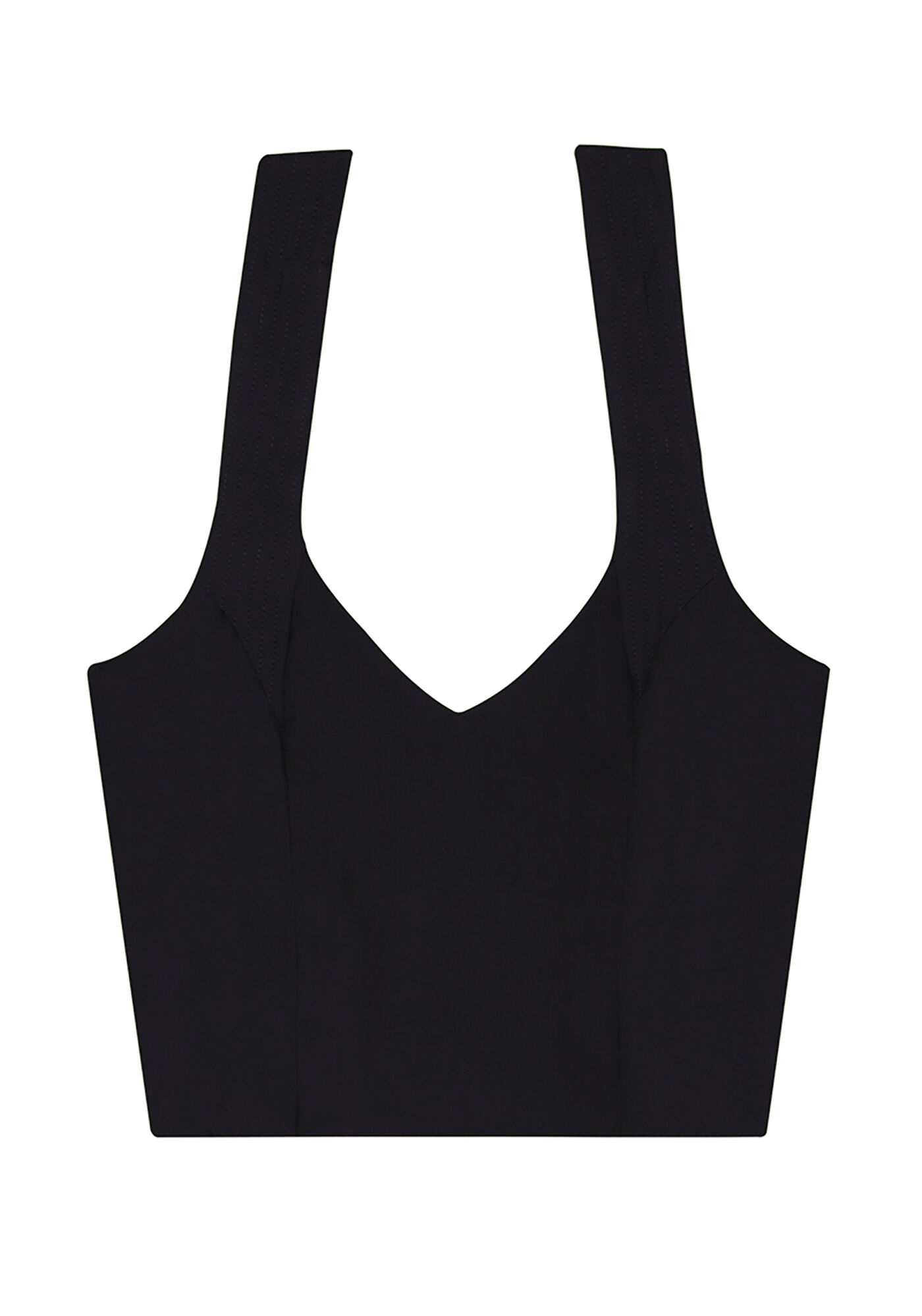 Blusa Cropped em Viscose Frente &Uacute;nica, , large.