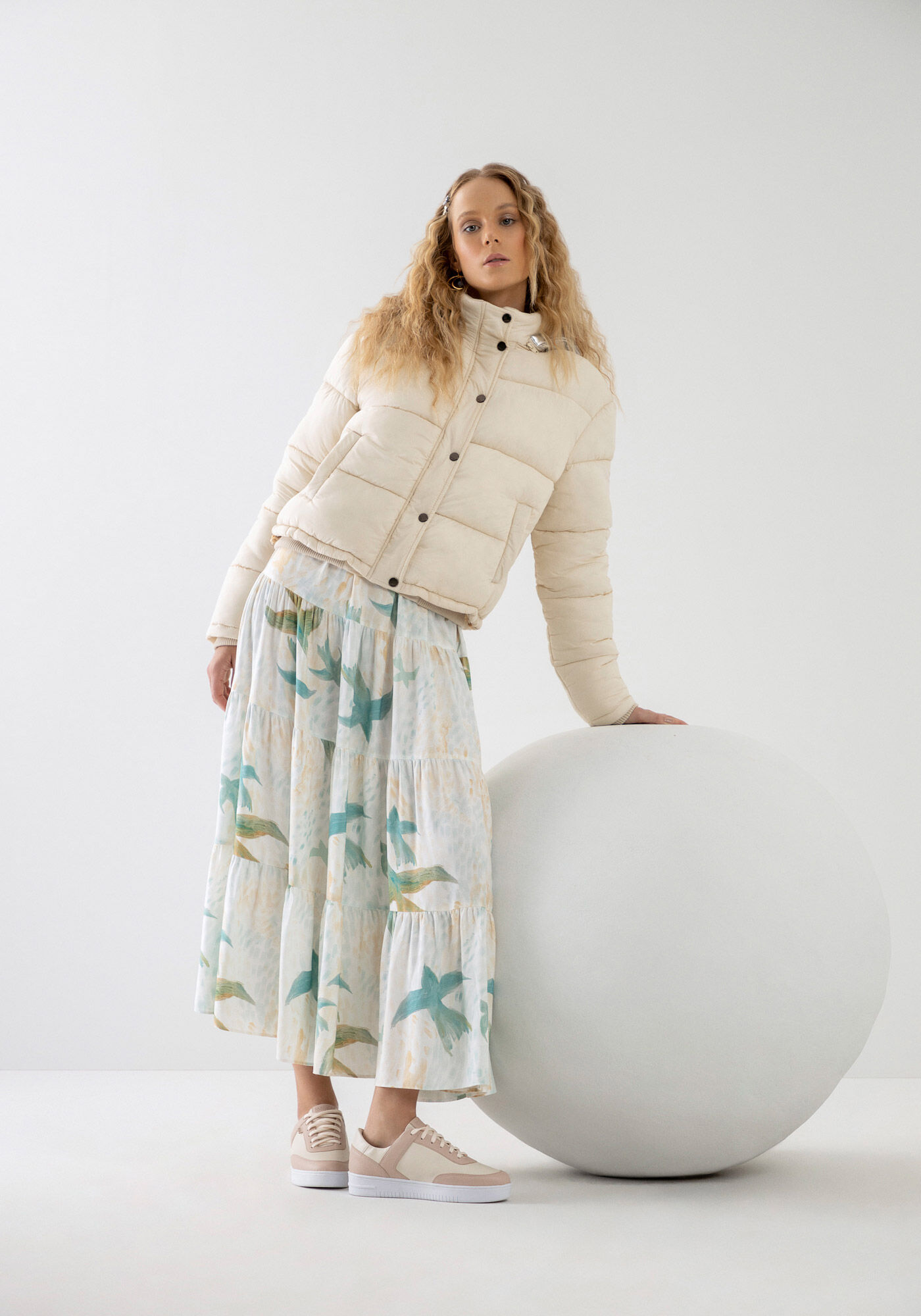 Jaqueta Puffer com Capuz Metalizado Remov&iacute;vel, , large.