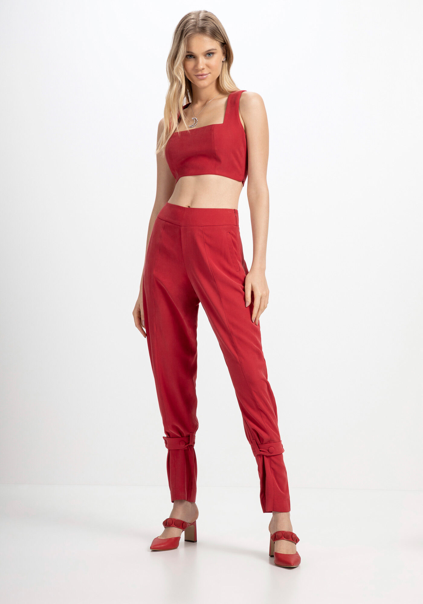 Blusa Cropped com Decote Quadrado, , large.