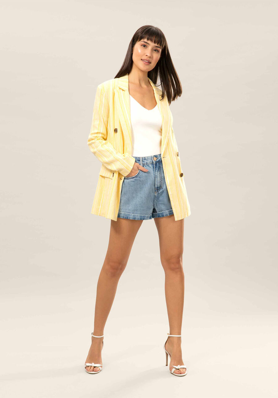 Blazer Listrado Botões, . Blazer Listrado Botões, , large.