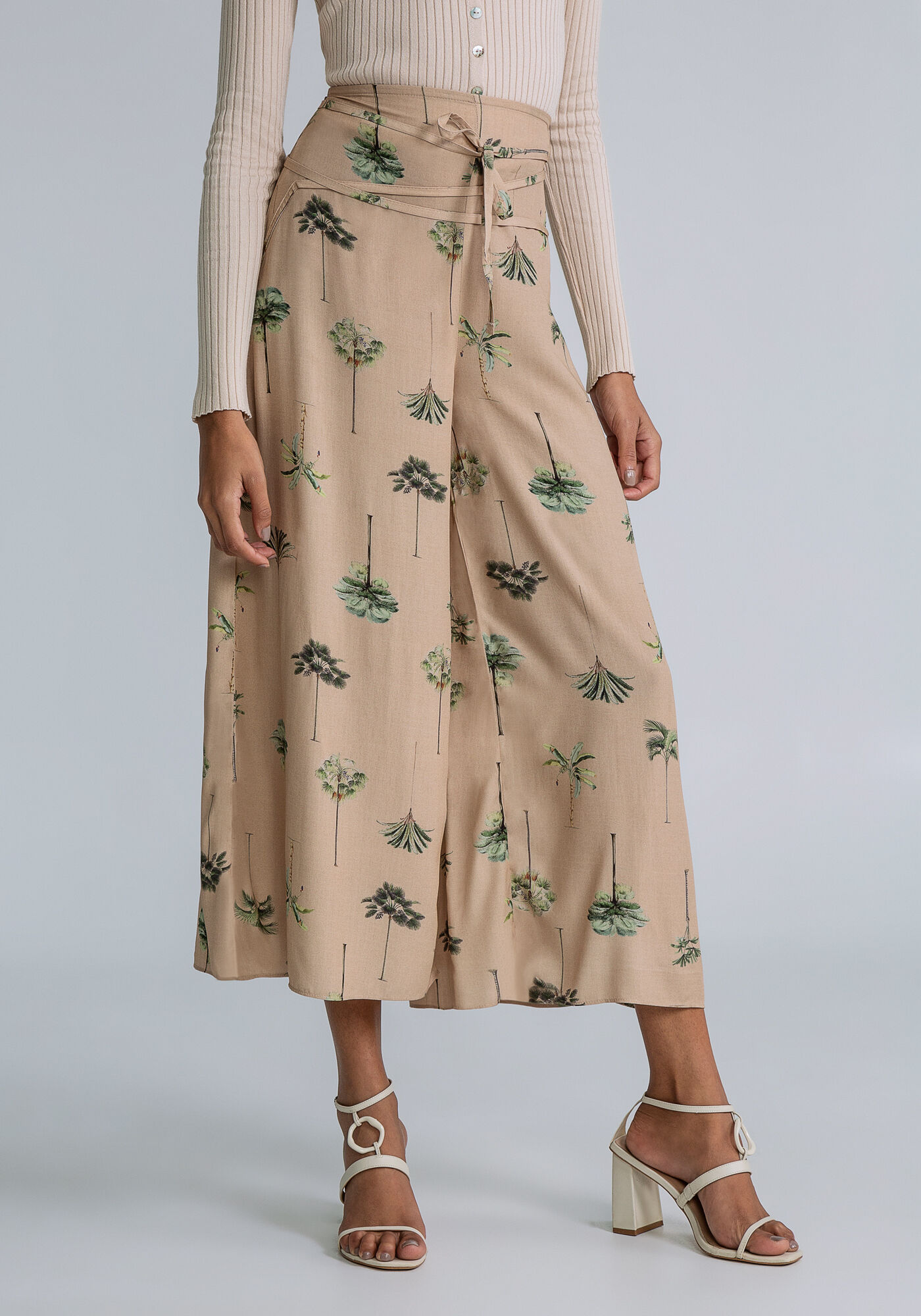 Saia shop pantacourt estampada