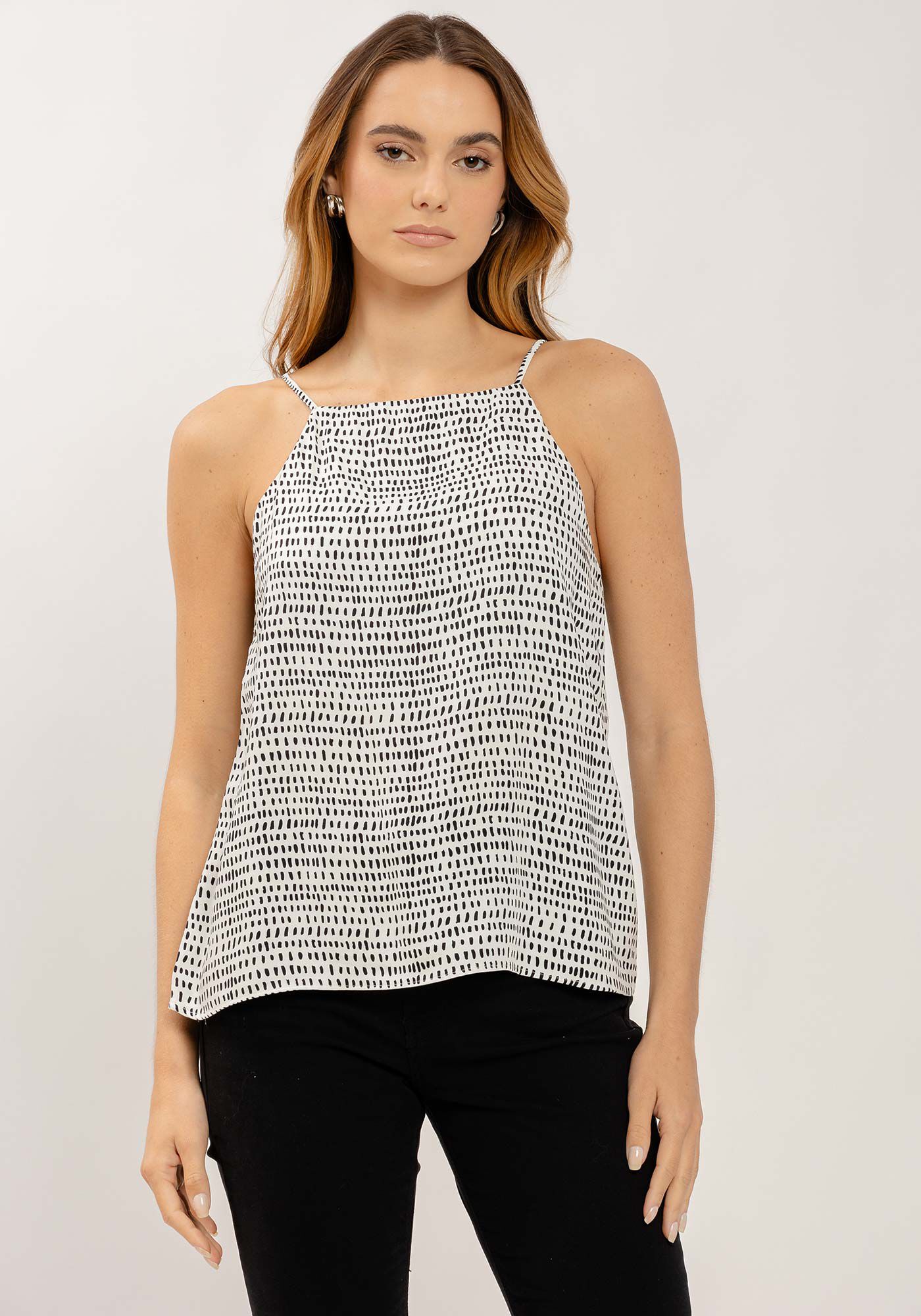 Blusa Halter Neck em Viscose Estampada, , large.