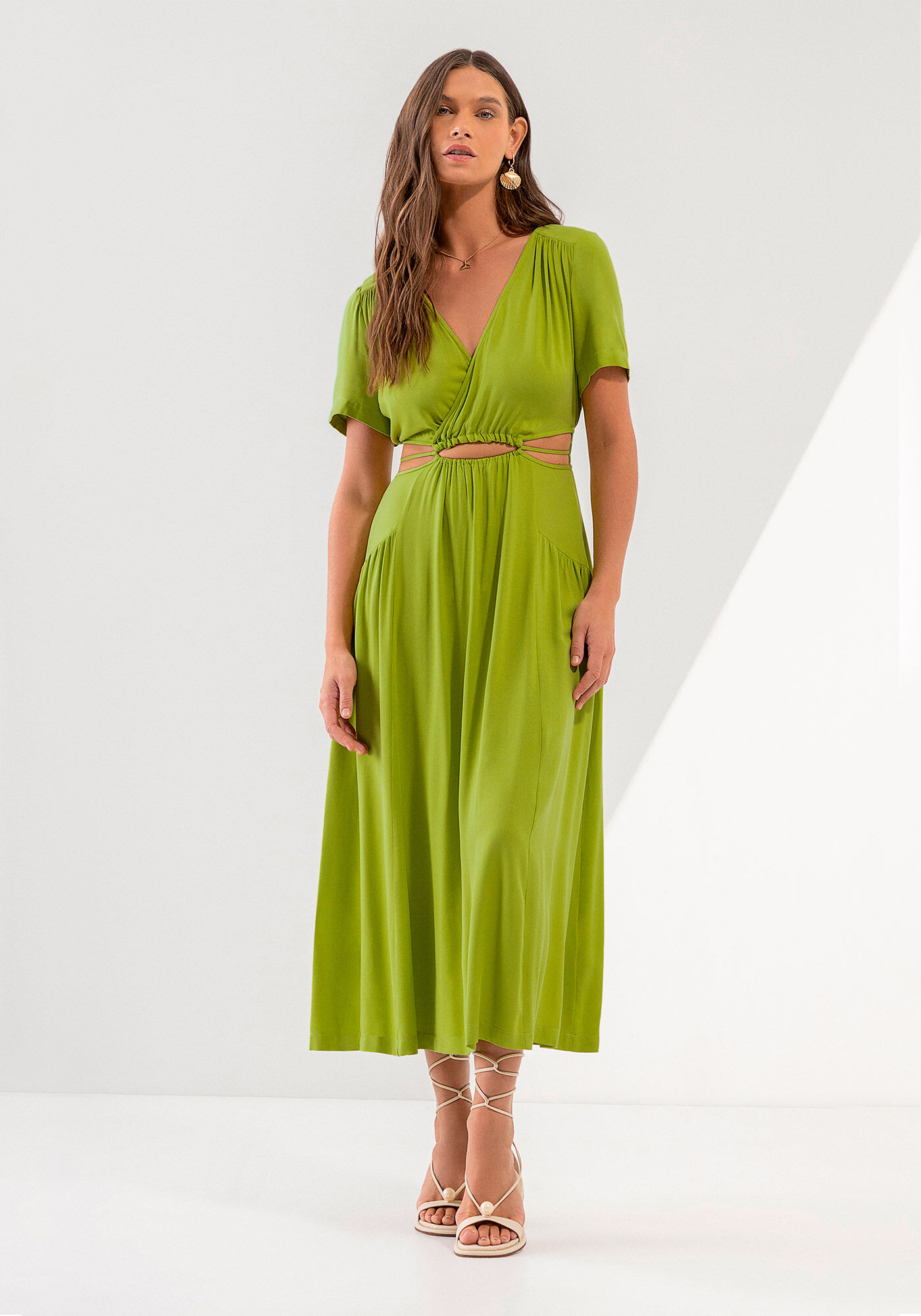 Viscose midi dress 2025