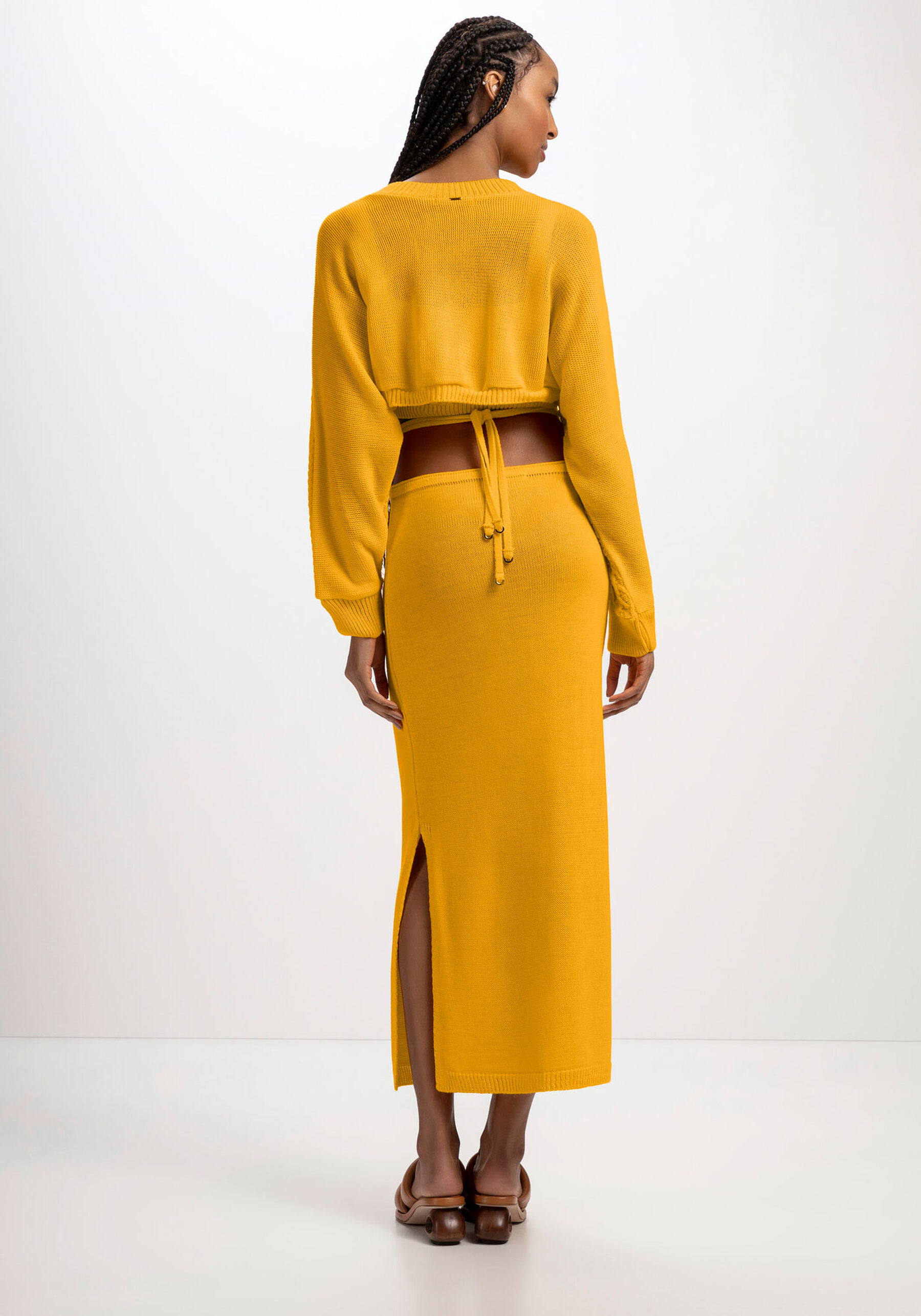 Blusa Manga Longa em Tricô com Top, . Blusa Manga Longa em Tricô com Top, , large.