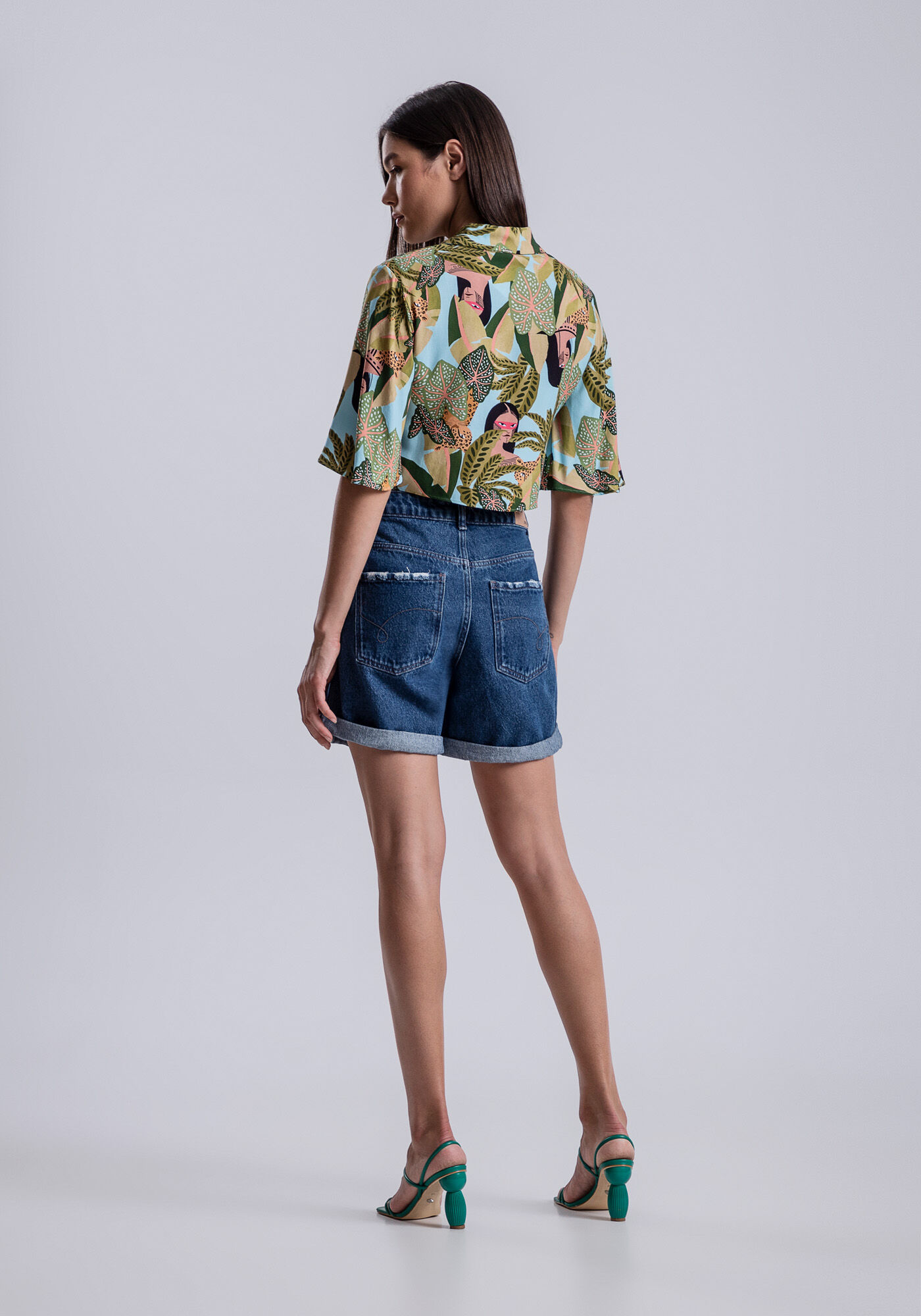 Bermuda Jeans Boyfriend Venice Sustent&aacute;vel, , large.