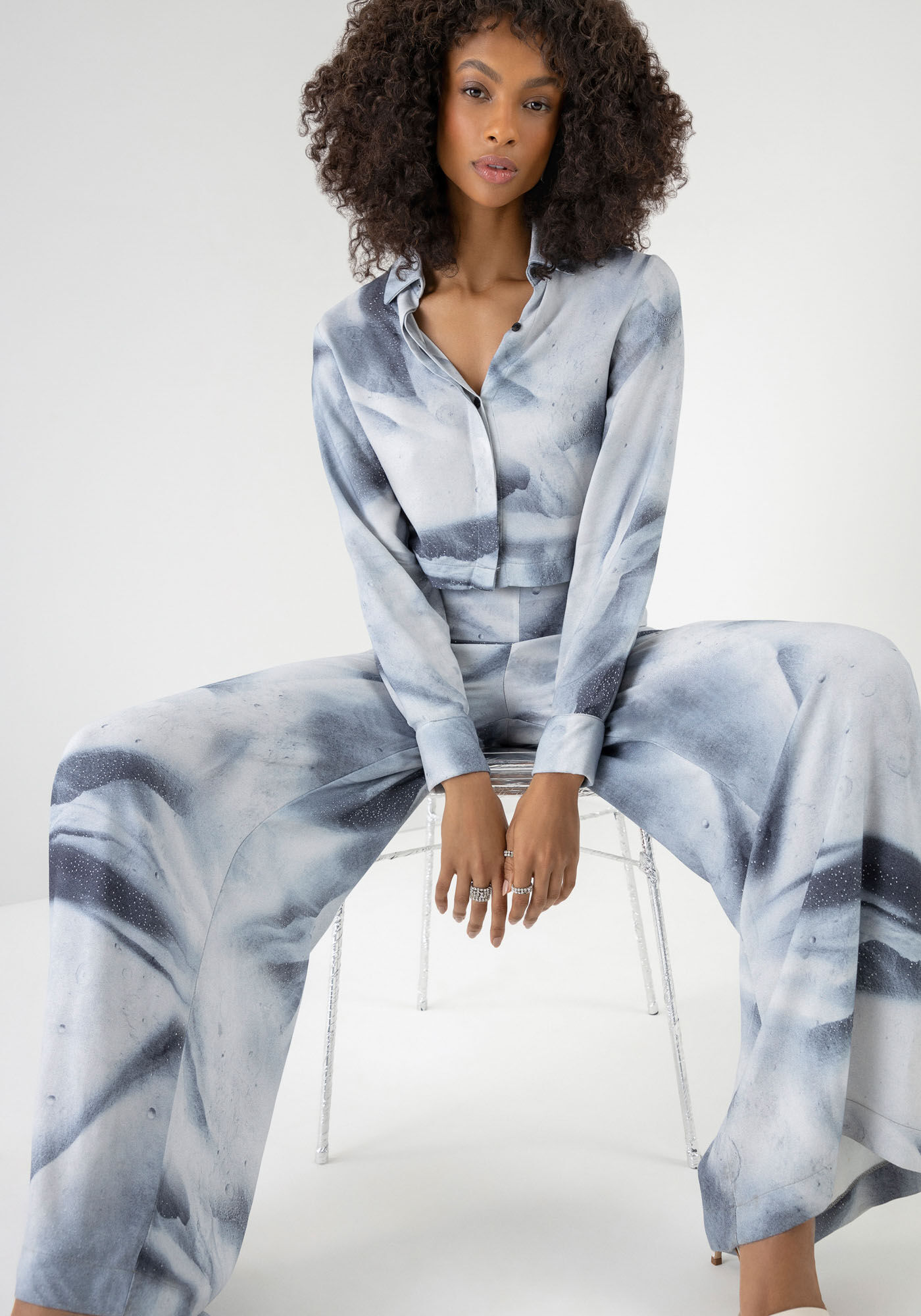 Macac&atilde;o Longo Manga Longa  Estampado, , large.