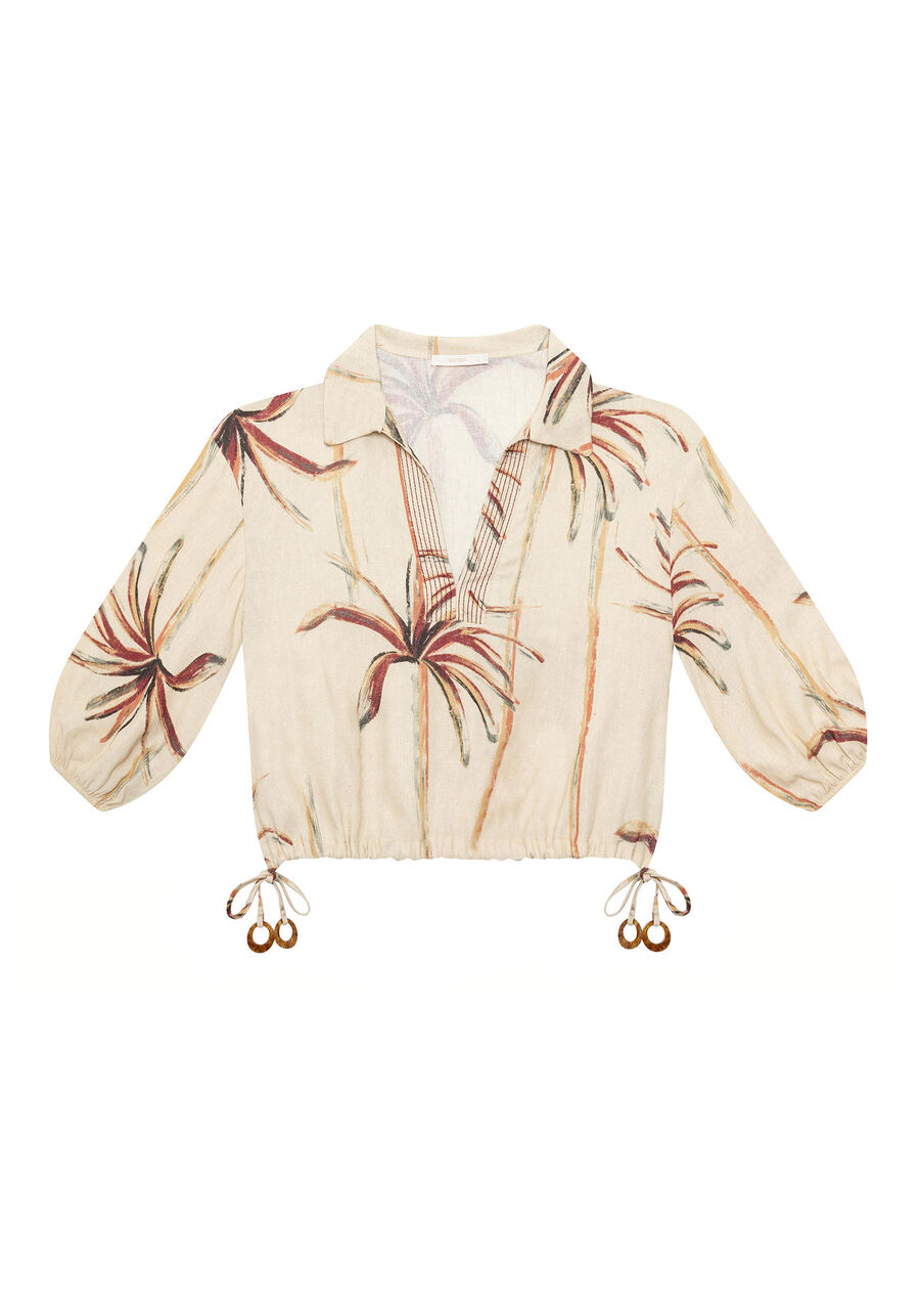 Blusa Cropped Linho Estampa, . Blusa Cropped Linho Estampa, , large.