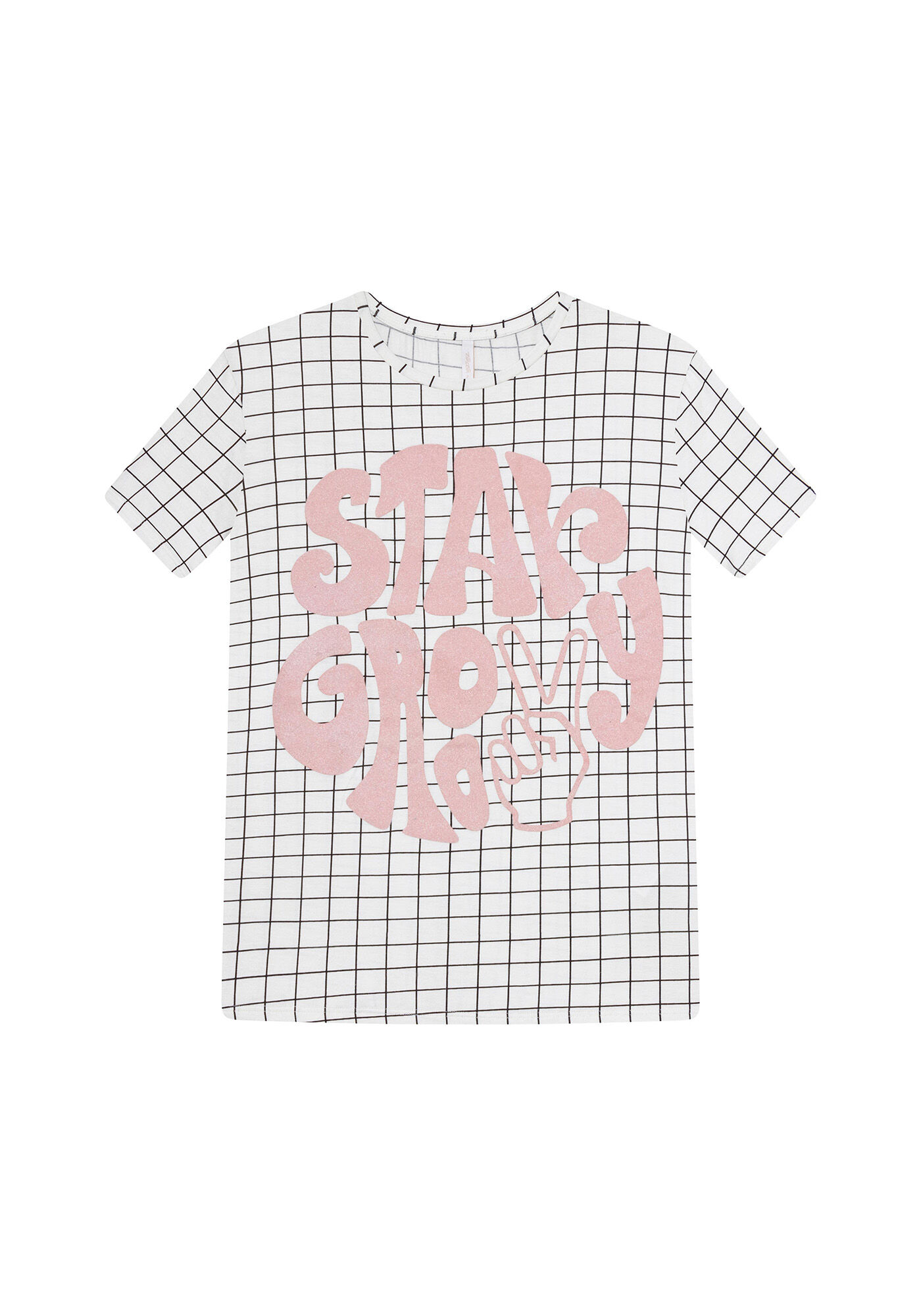 Blusa Manga Curta Estampada, , large.