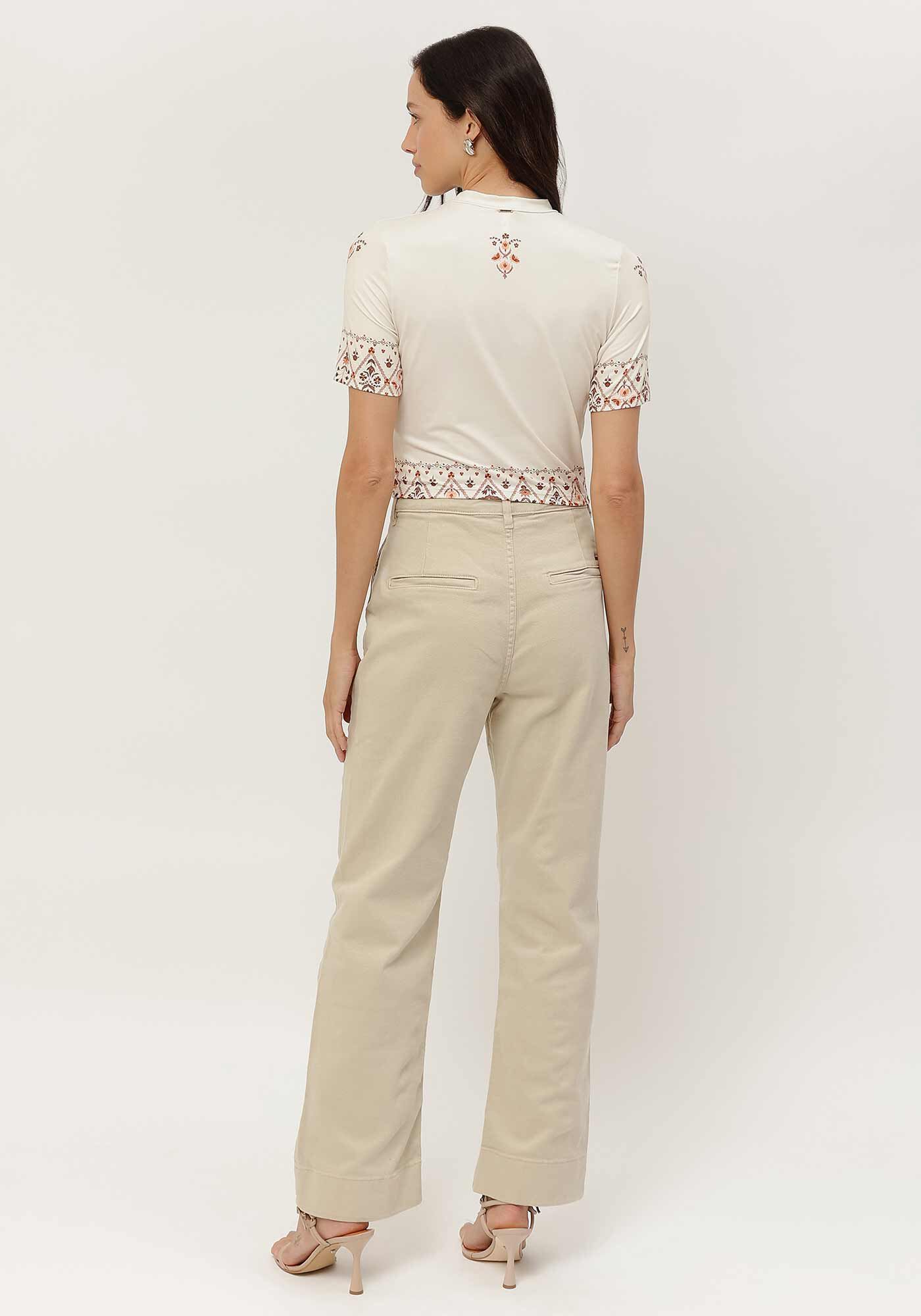 Blusa em Malha Aveludada com Detalhe Estampa, , large.