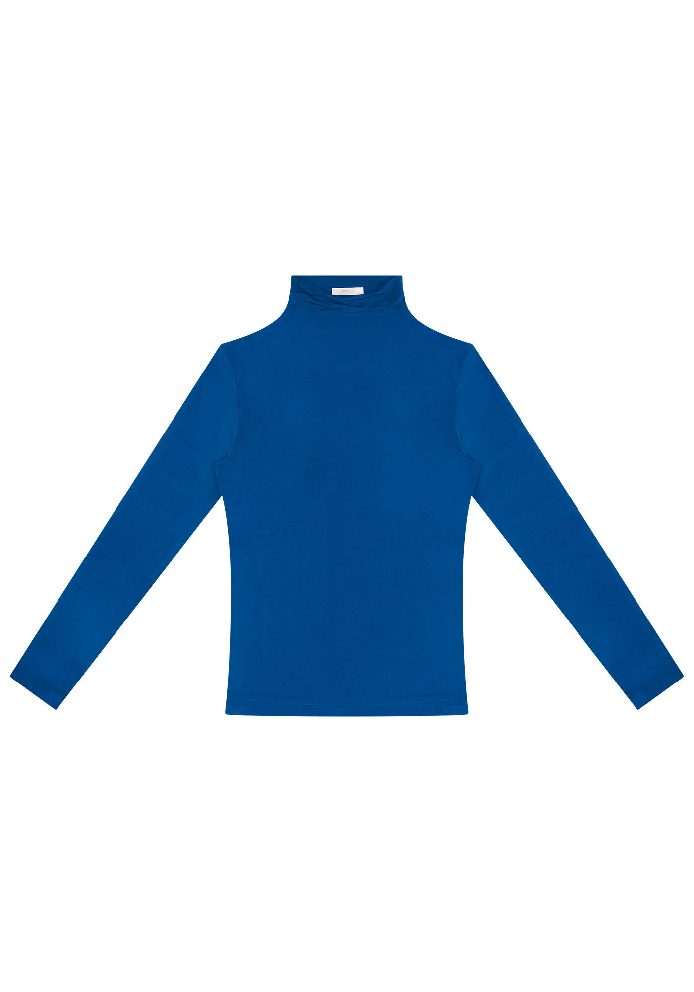 Blusa Manga Longa em Malha com Gola Alta, , large.