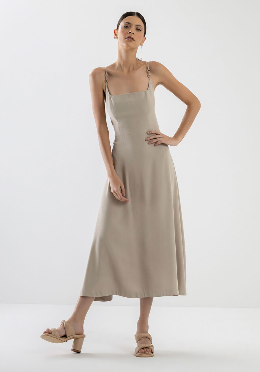 Vestido Midi com Detalhe Alças, . Vestido Midi com Detalhe Alças, , large.