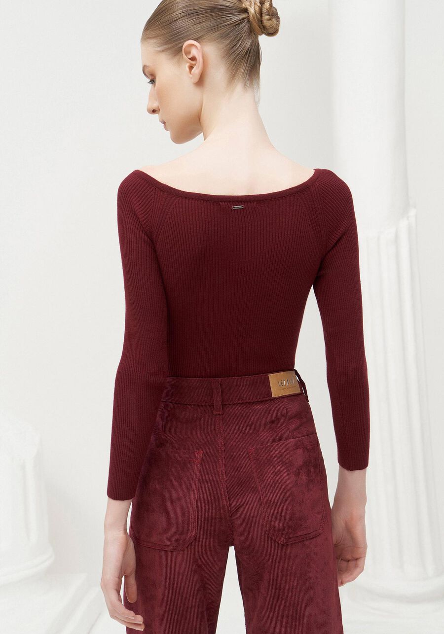 Blusa Manga Longa em Tricô Ombro a Ombro, . Blusa Manga Longa em Tricô Ombro a Ombro, , large.