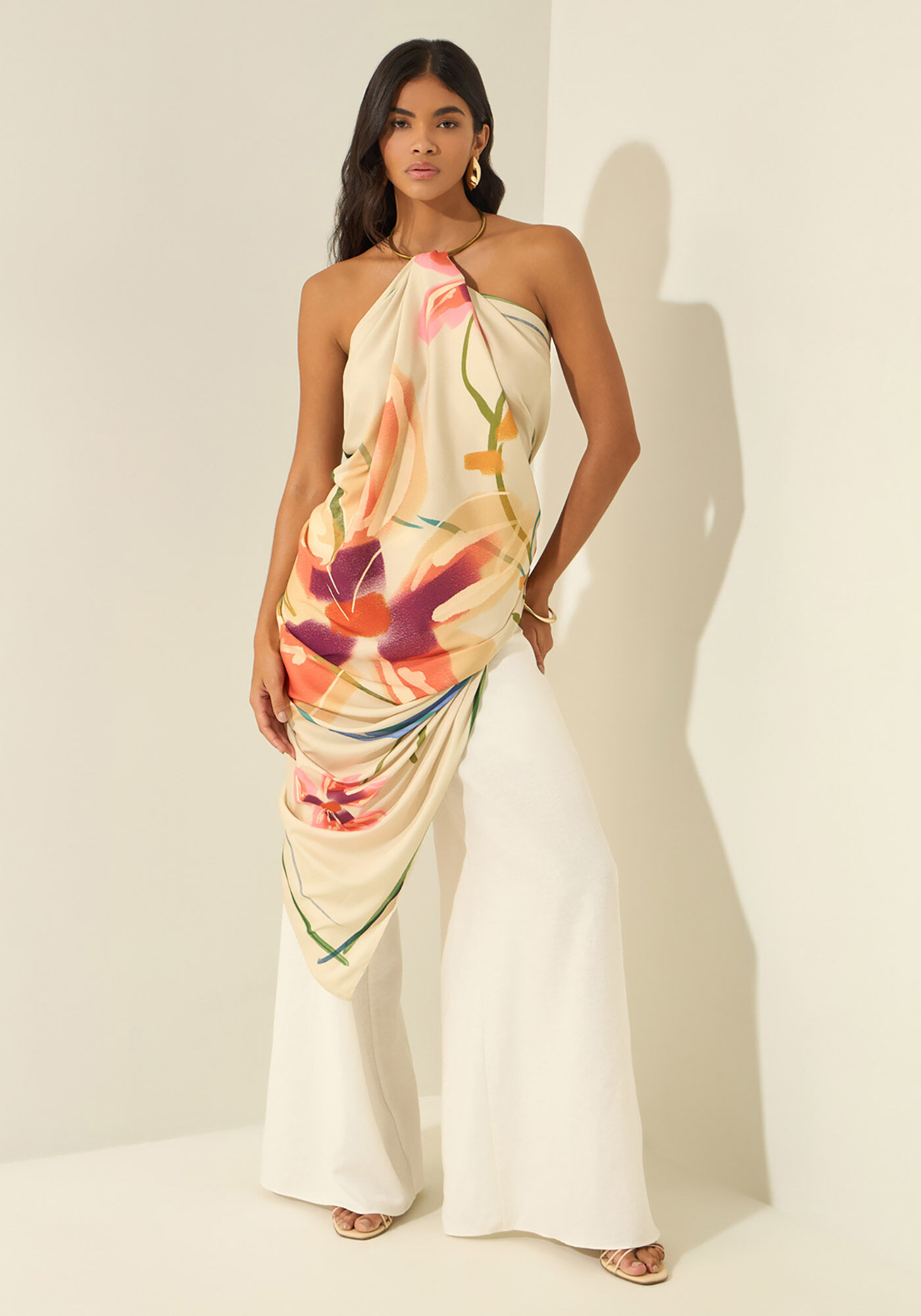 Len&ccedil;o Estampado, DELICADEZA BEGE, large.