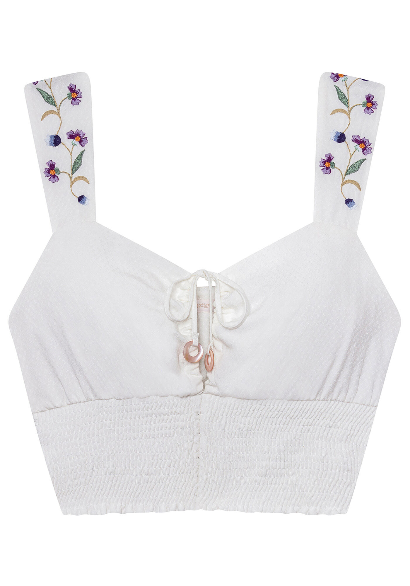 Blusa Tecido Rayon Stars Cropped, , large.