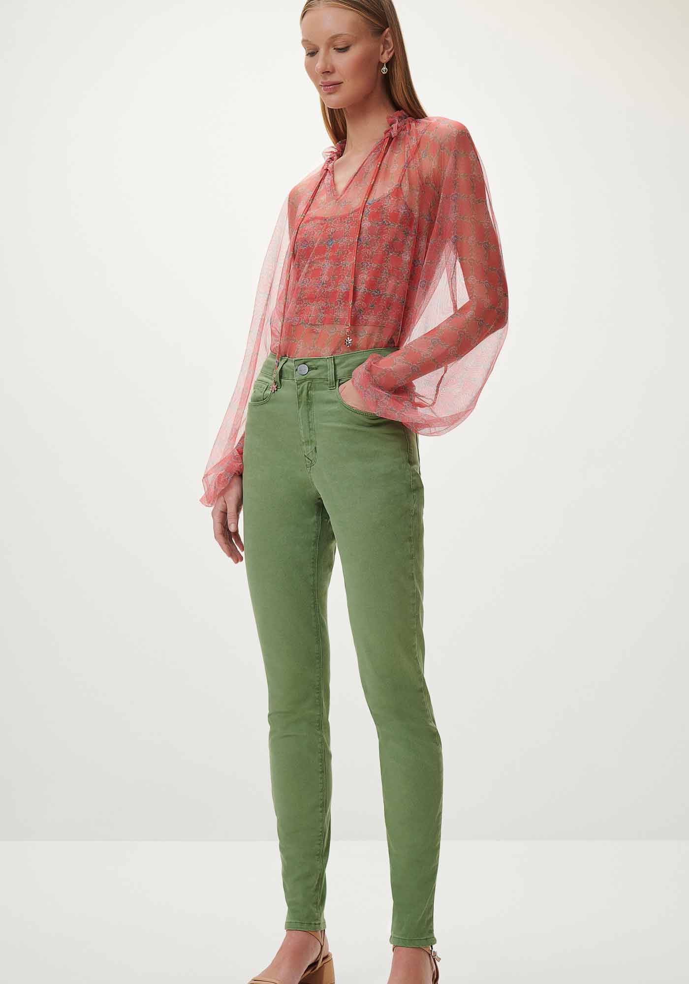 Cal&ccedil;a Sarja Skinny Cintura Alta Color, , large.