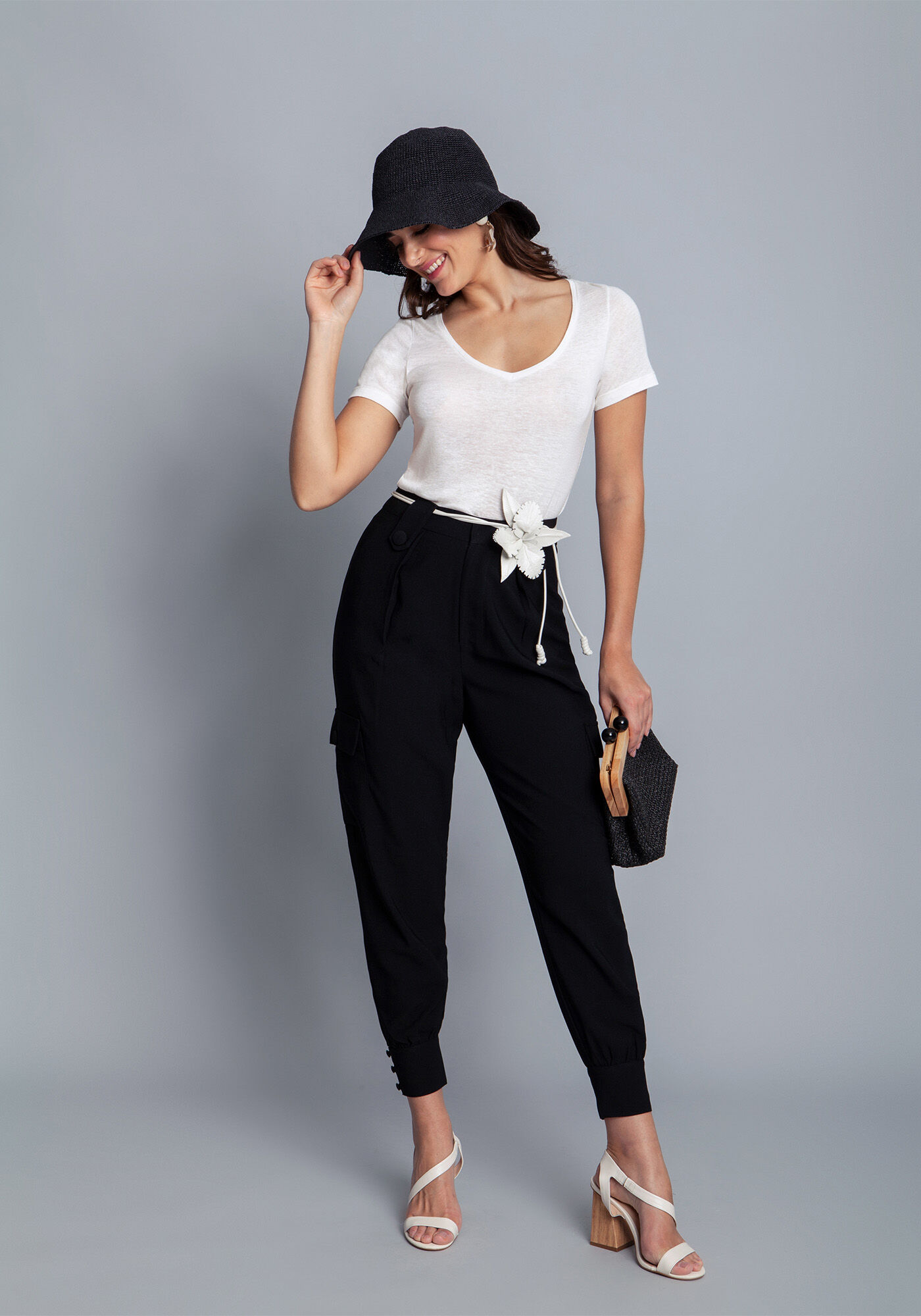 Cal&ccedil;a jogging em tecido, , large.