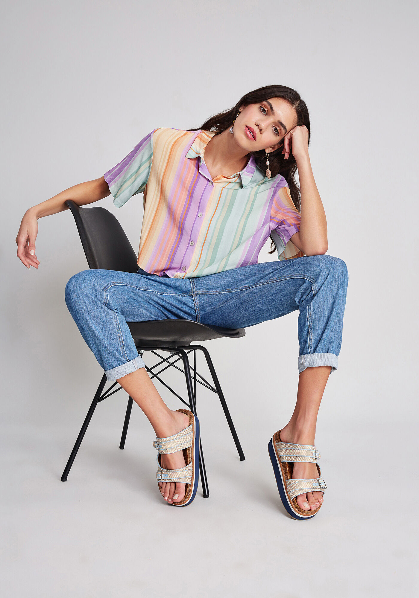 Camisa Manga Curta Cropped, , large.