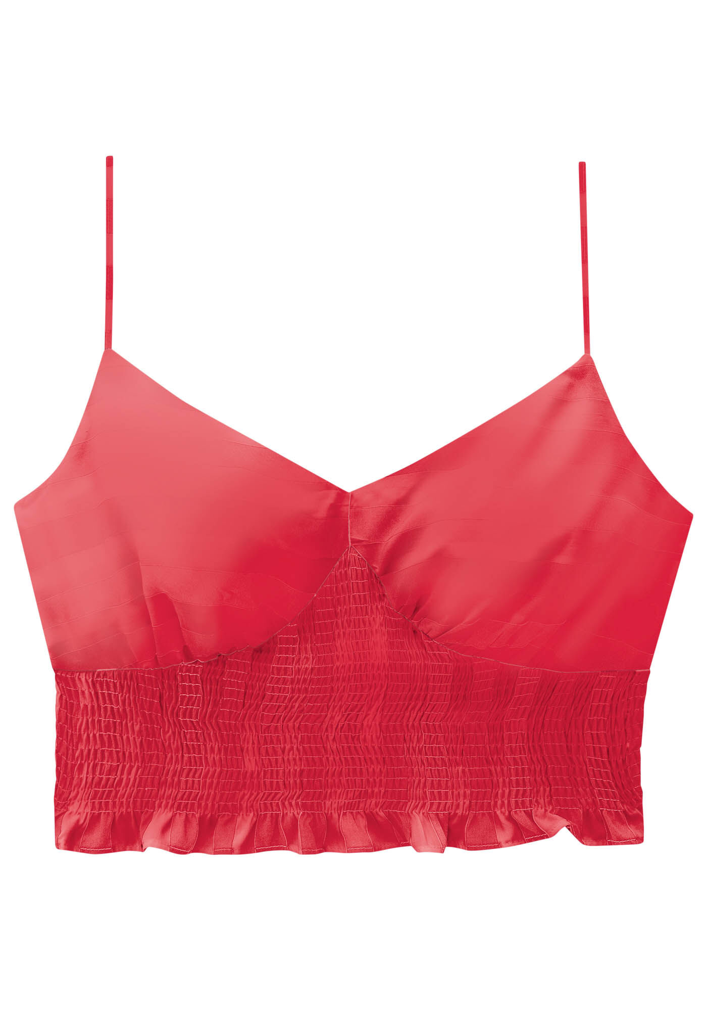 Blusa Cropped com al&ccedil;as e Lastex, , large.