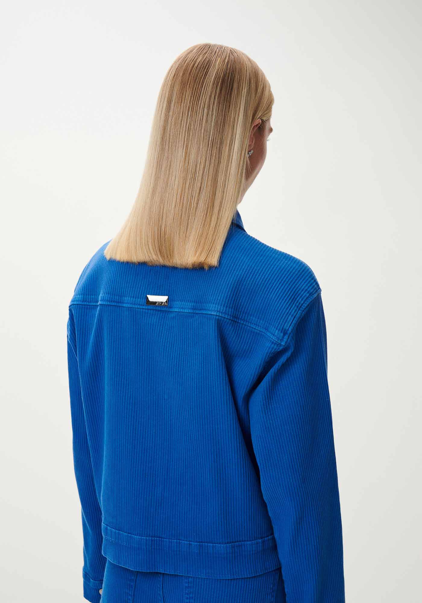 Jaqueta Cotel&ecirc; Manga Longa com Bolsos, AZUL BLUE BELL, large.