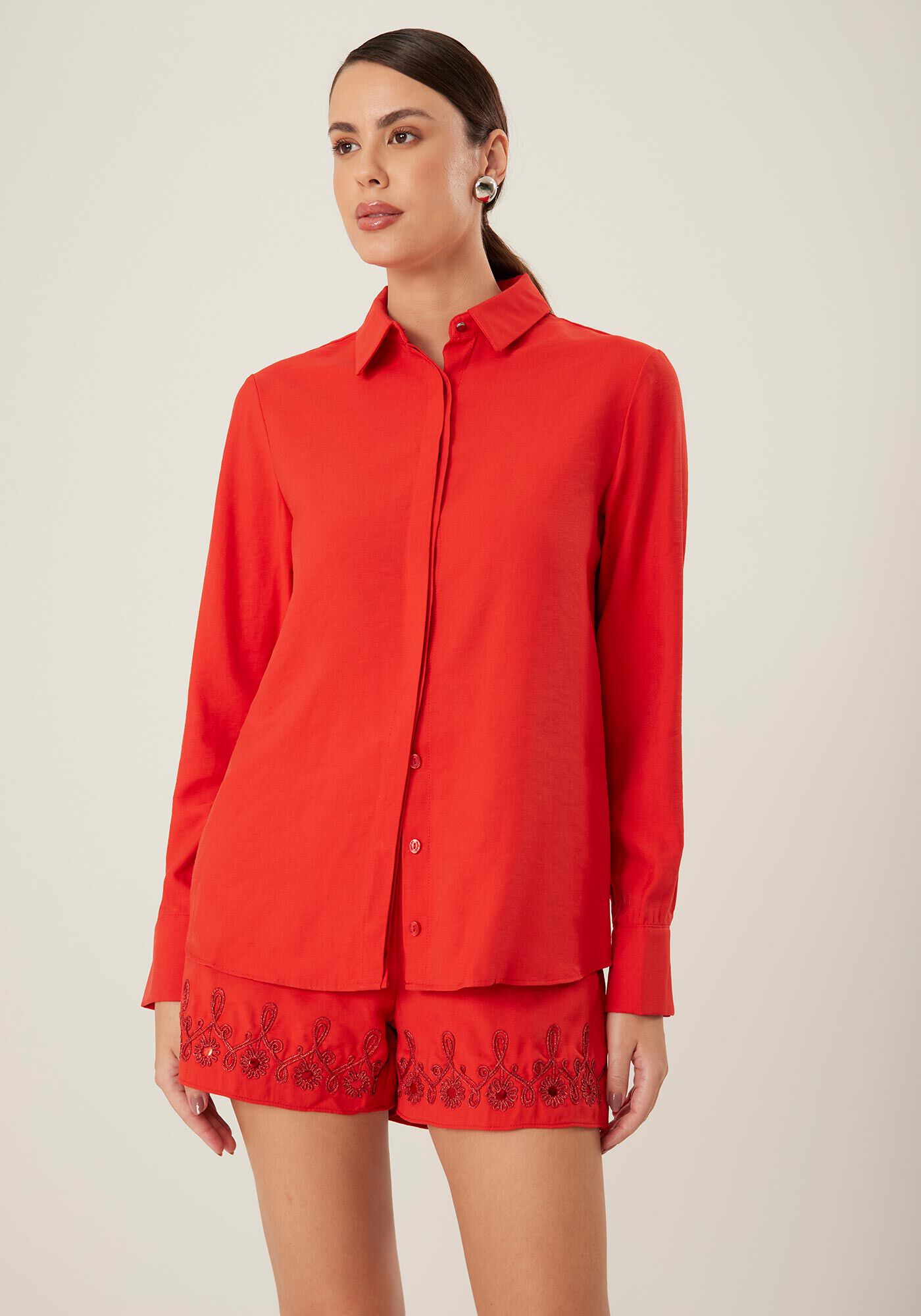 Camisa Manga Longa Alfaiataria Cl&aacute;ssica, , large.