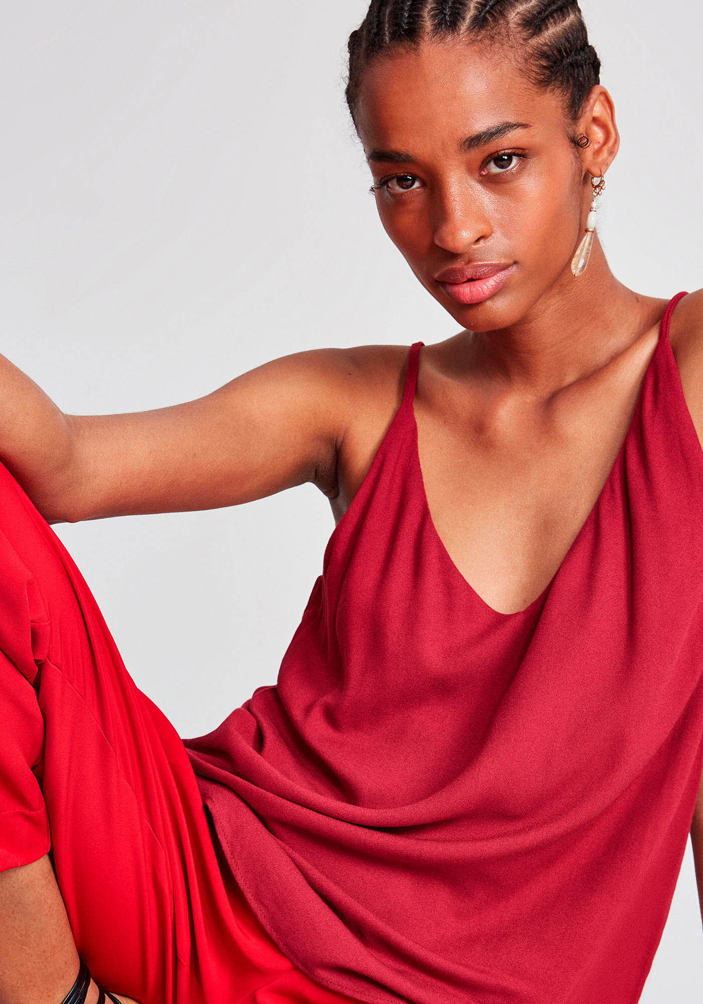 Blusa com Al&ccedil;as Decote V, , large.