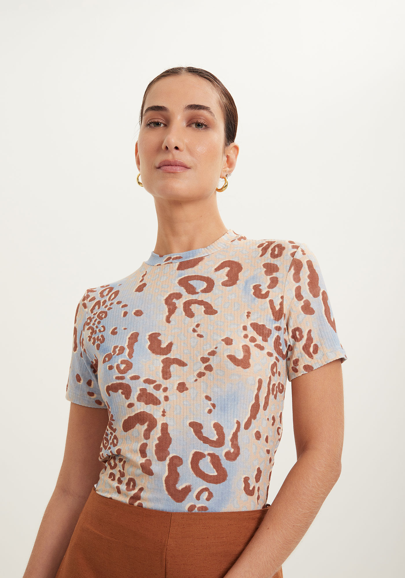 Blusa Malha Canelado Sevilha, , large.