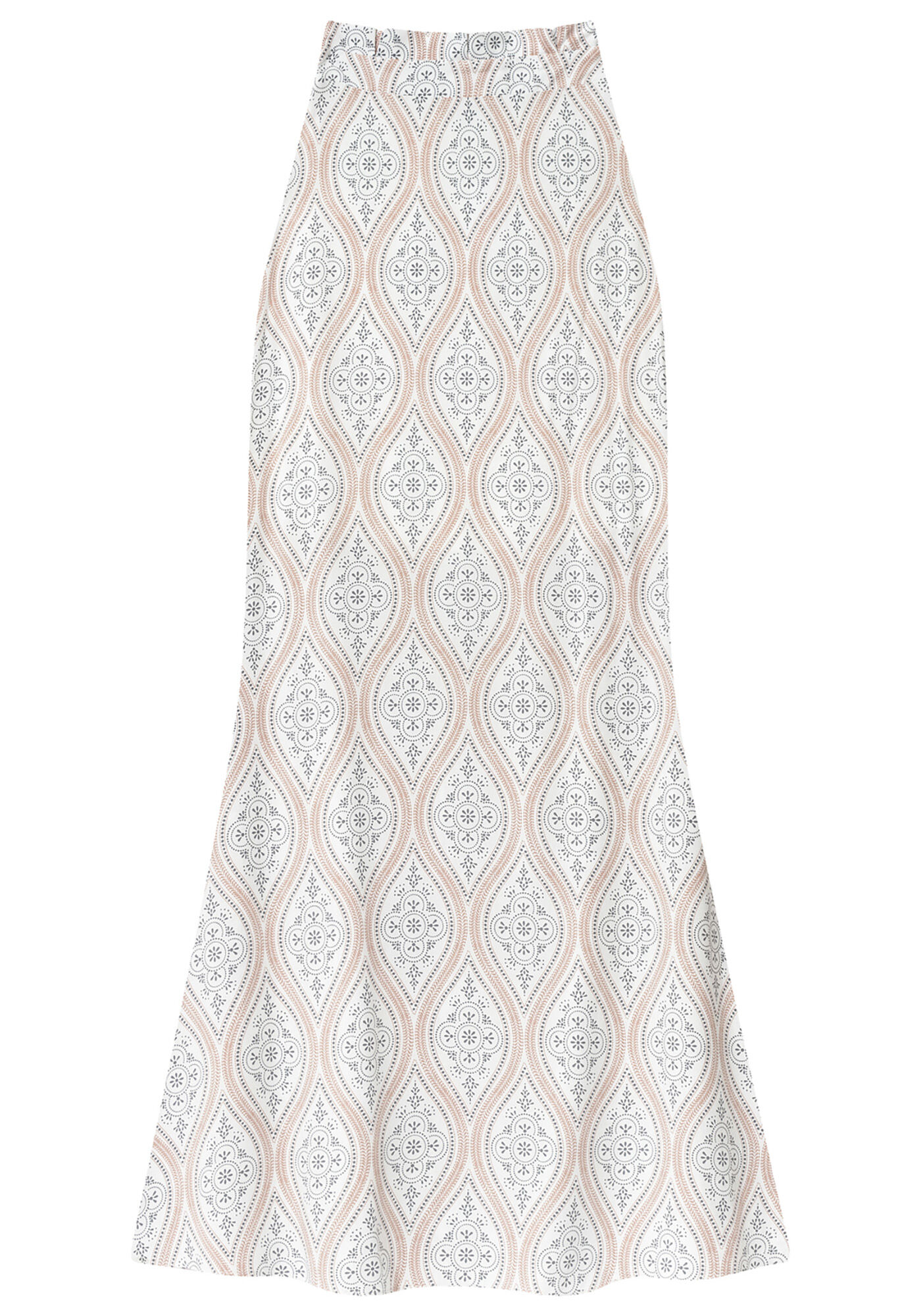 Saia Longa Estampada Tecido, , large.