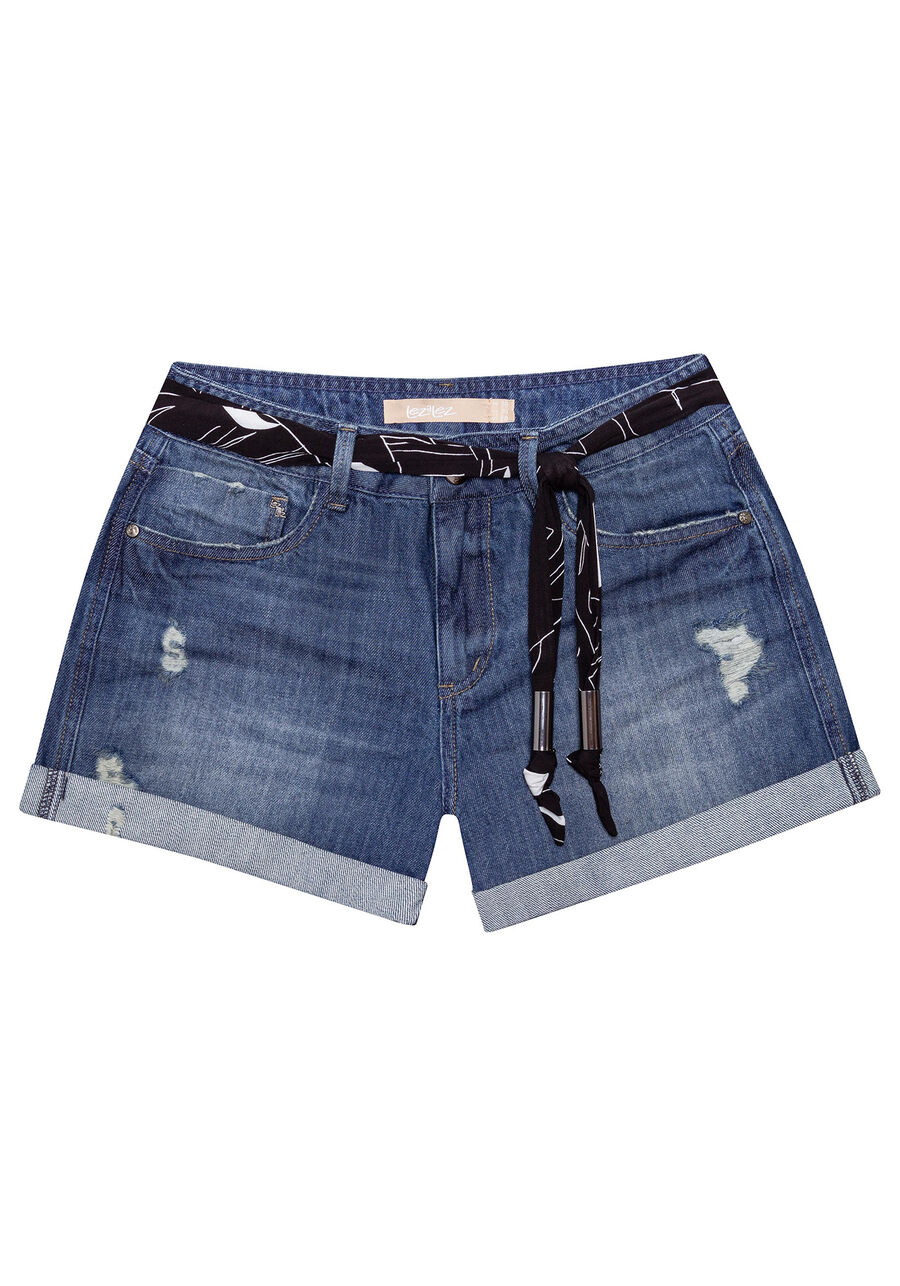 Shorts Jeans Sunset Cinto, , large.