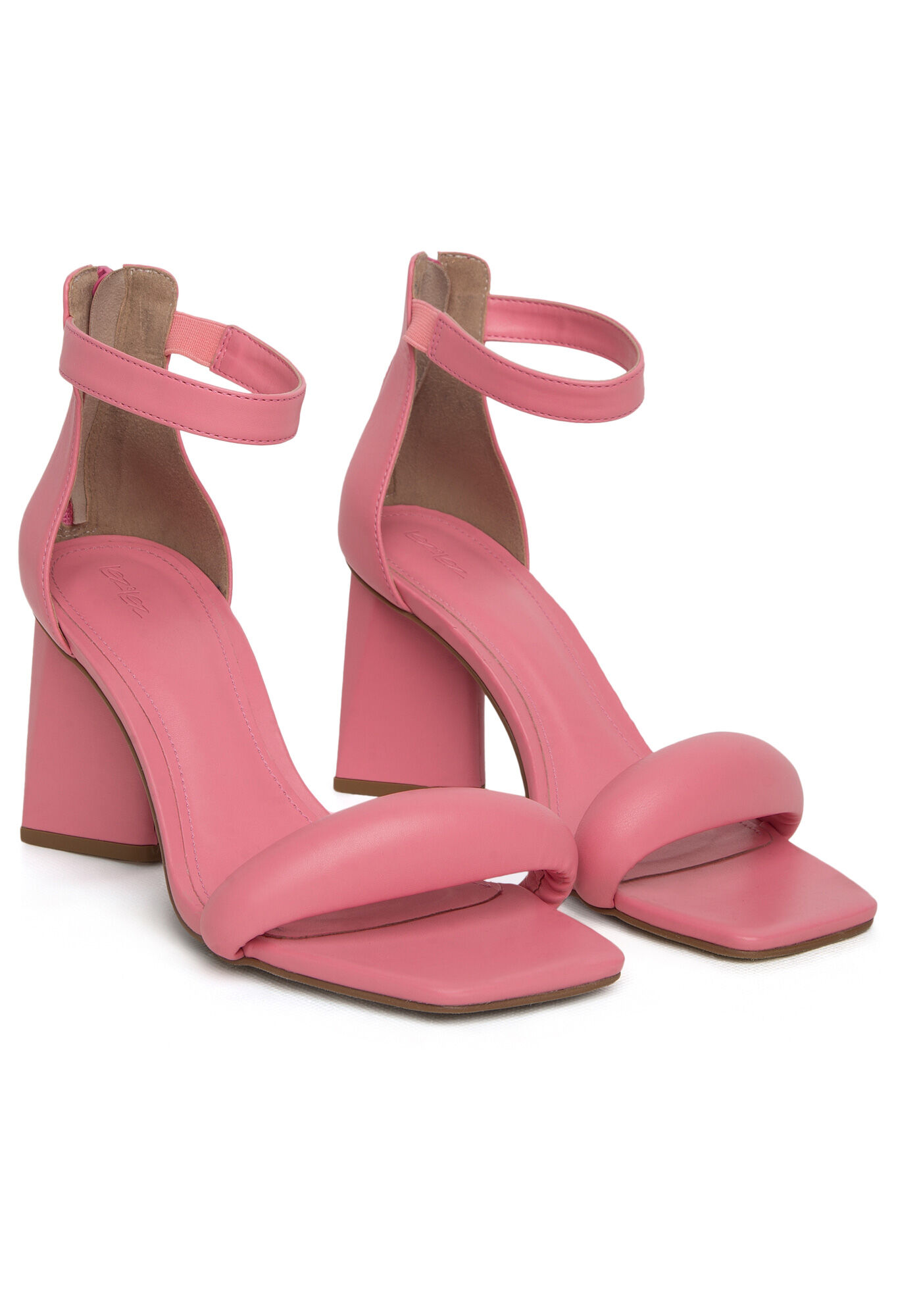 Sandalia salto alto online rosa