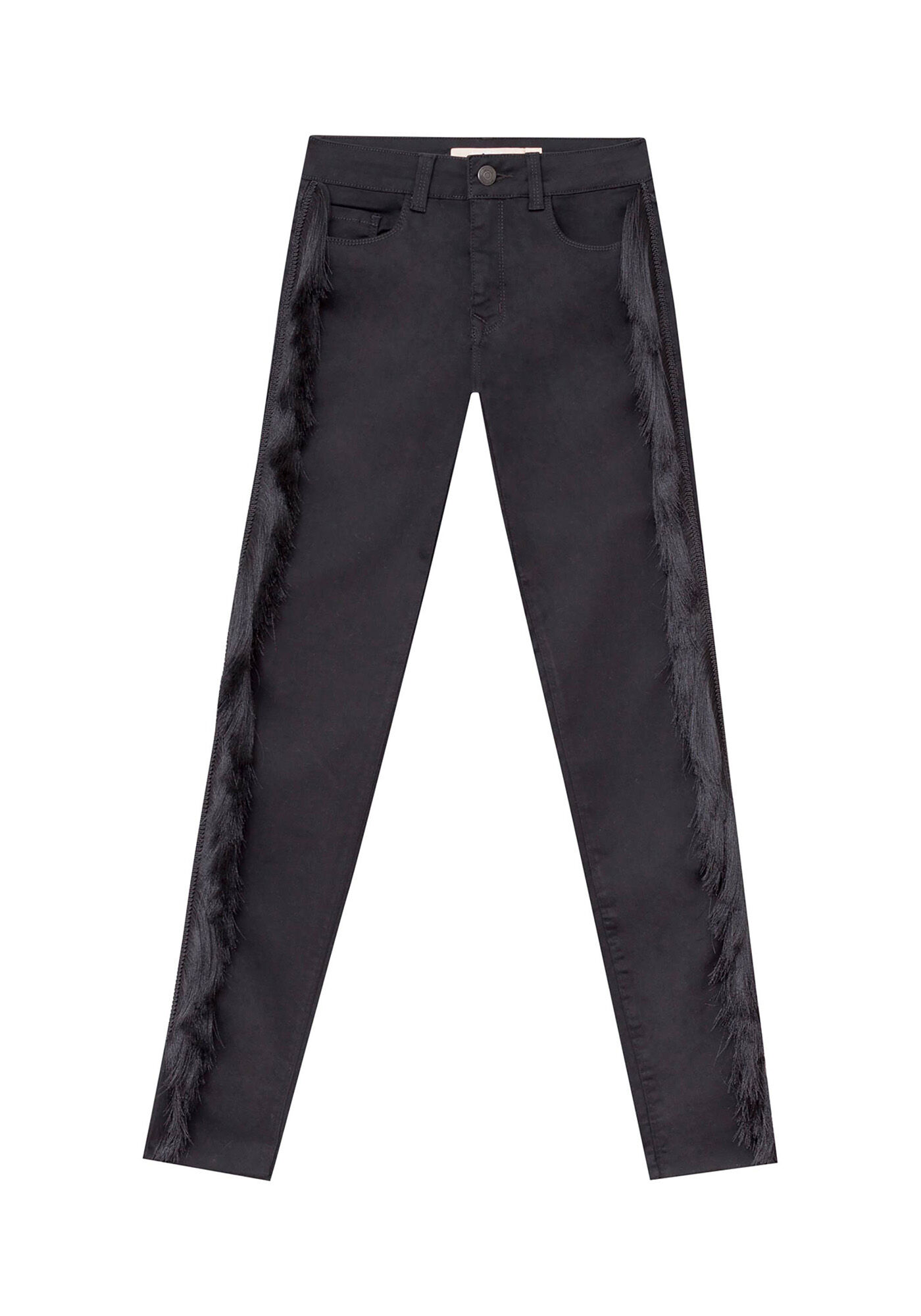 Cal&ccedil;a Sarja Skinny Bali Franjas Ever Black, , large.