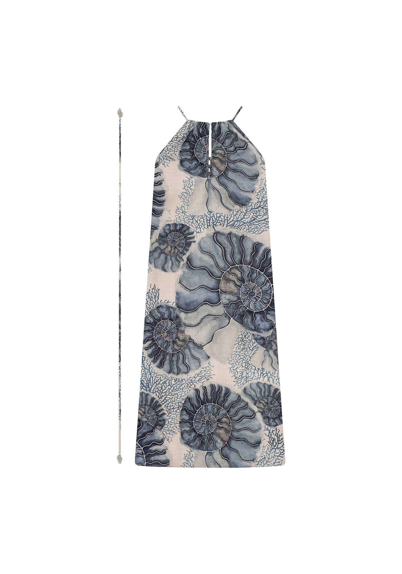 Vestido M&iacute;di com Cinto, , large.