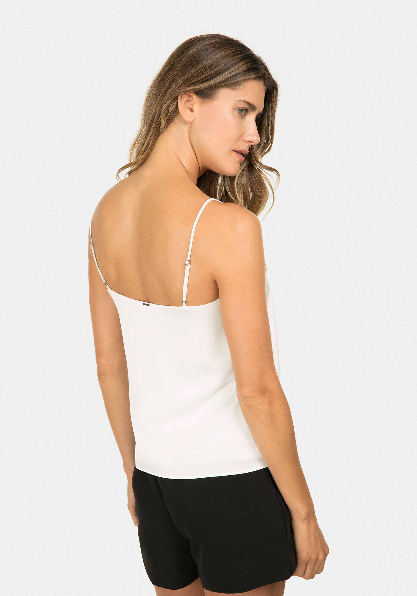 Blusa com Al&ccedil;as Renda Branco Off White, , large.