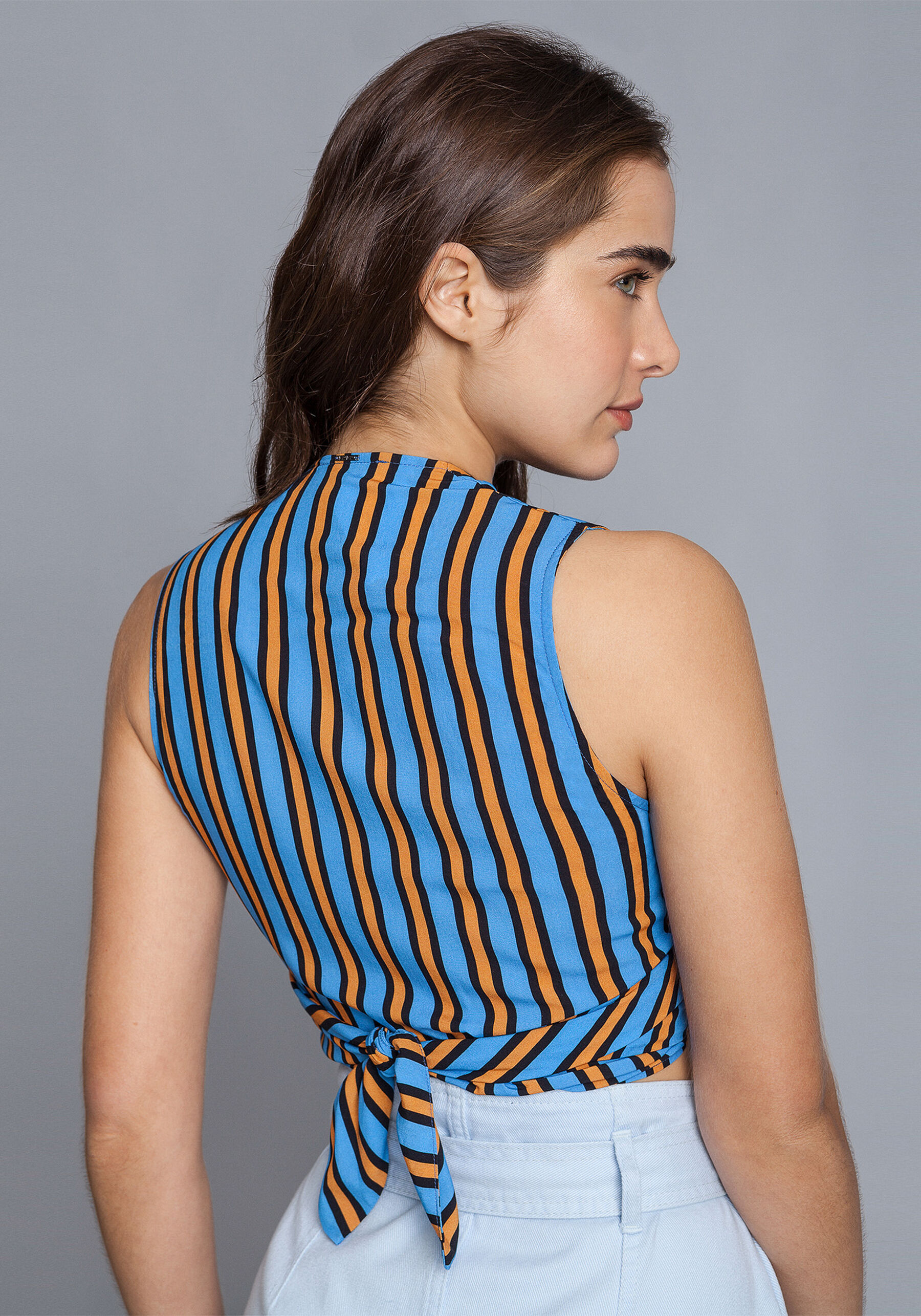 Blusa Cropped Amarração, WALK. Blusa Cropped Amarração, WALK, large.