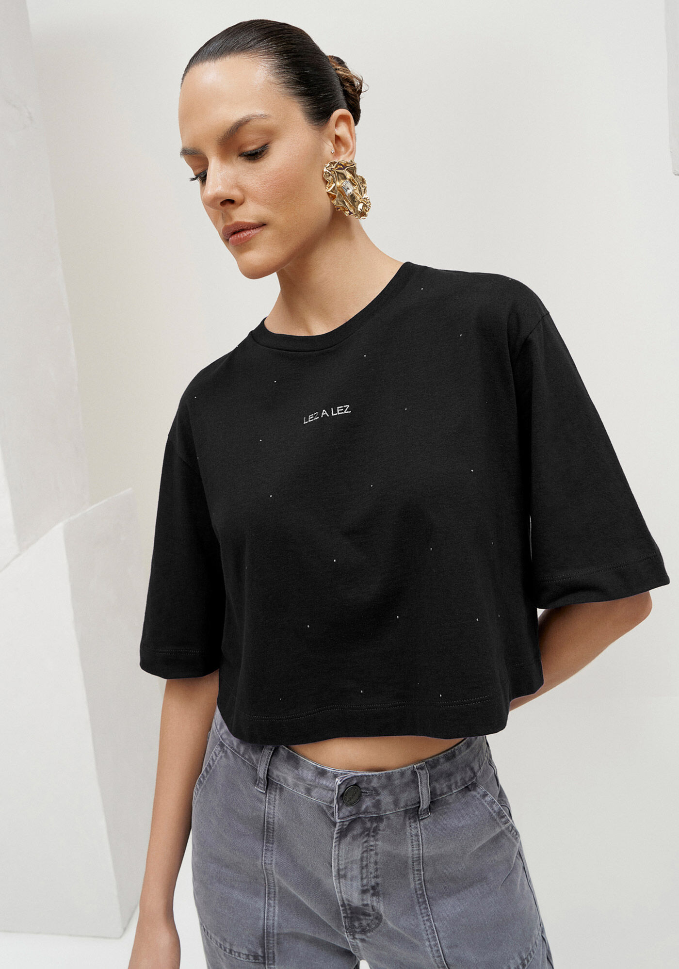 Cropped oversize on sale