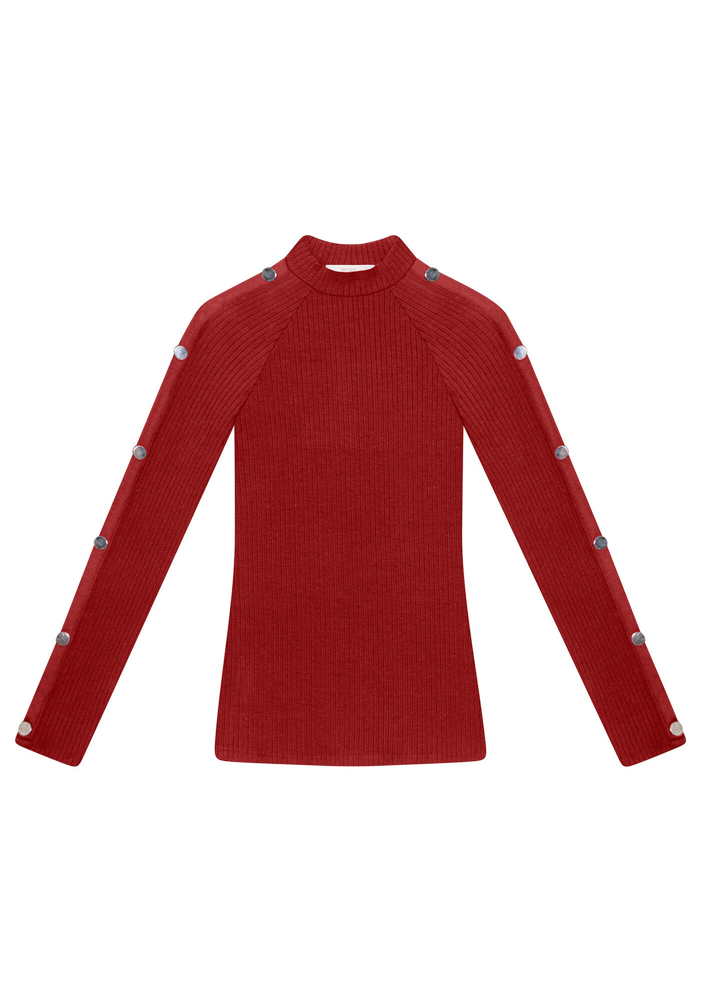 Blusa Manga Longa Rebites, , large.