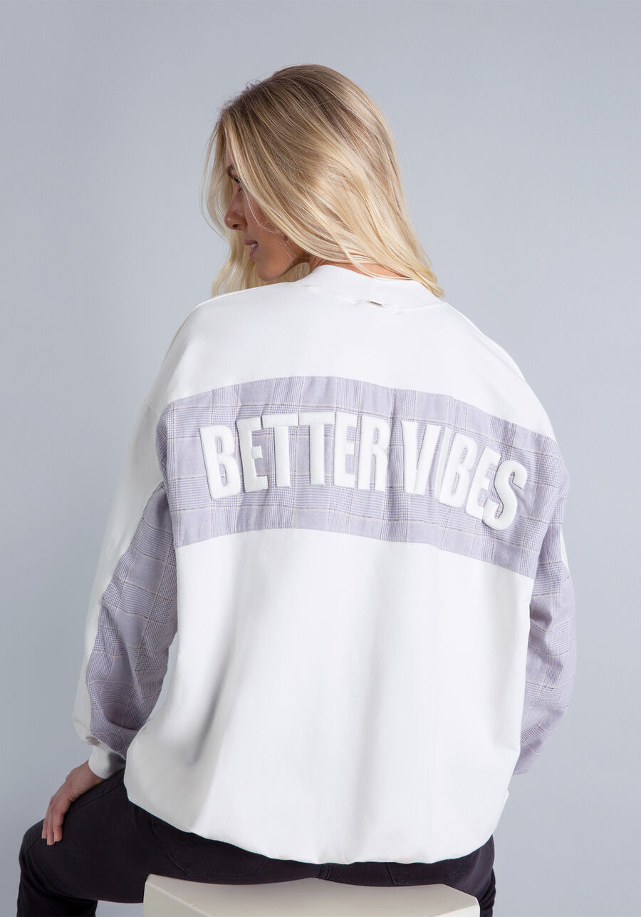 Blusão Oversized Bordado, . Blusão Oversized Bordado, , large.