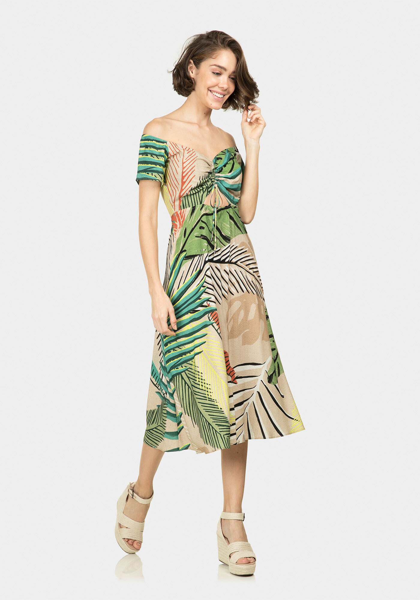 Vestido M&iacute;di Ombro a Ombro, , large.