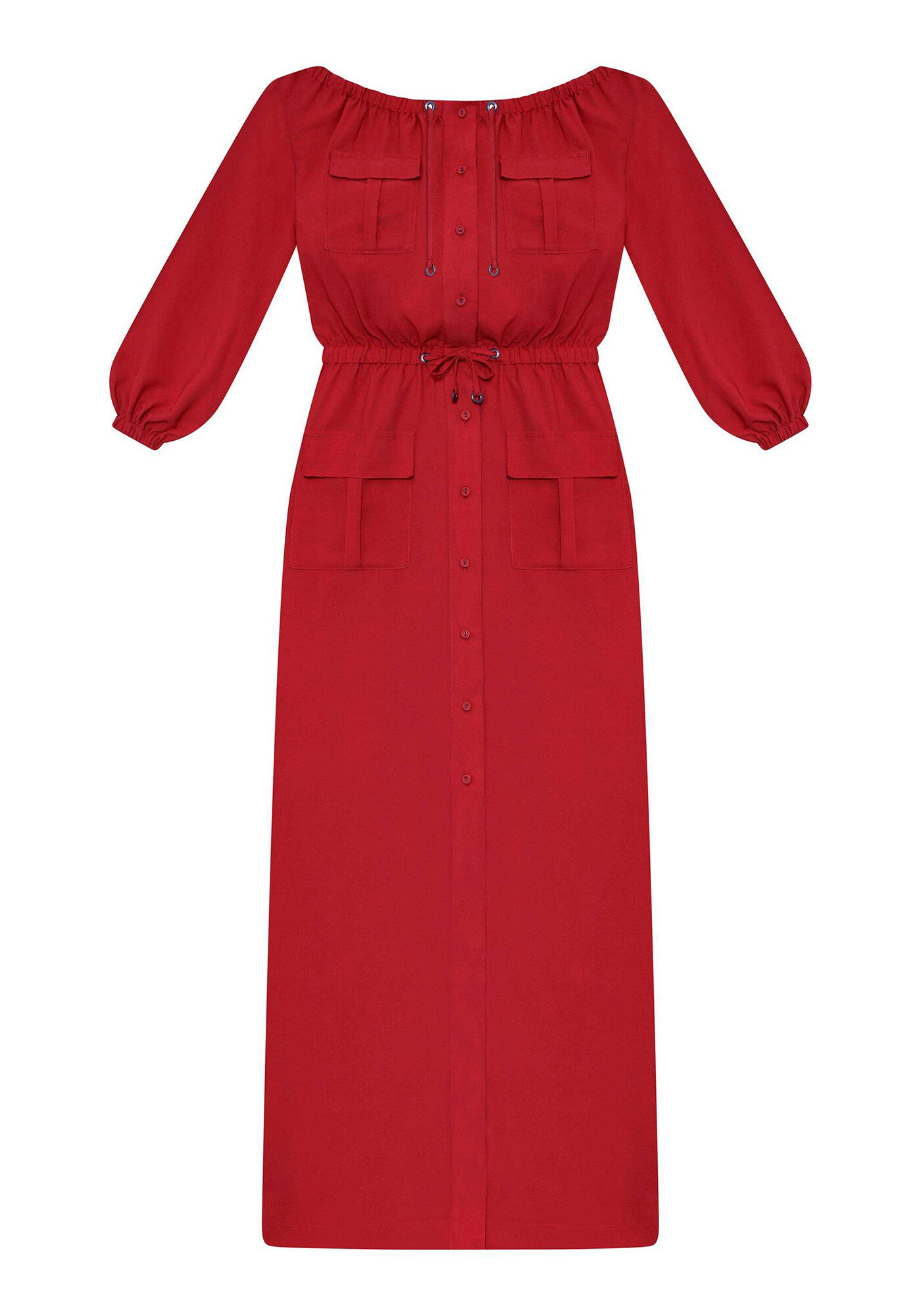 Vestido Longo Manga Longa, , large.