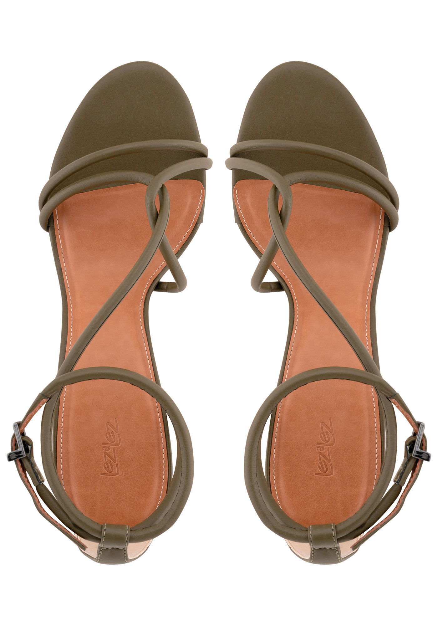 Sand&aacute;lia Salto Bloco M&eacute;dio com Tiras, VERDE PRELUDIO, large.