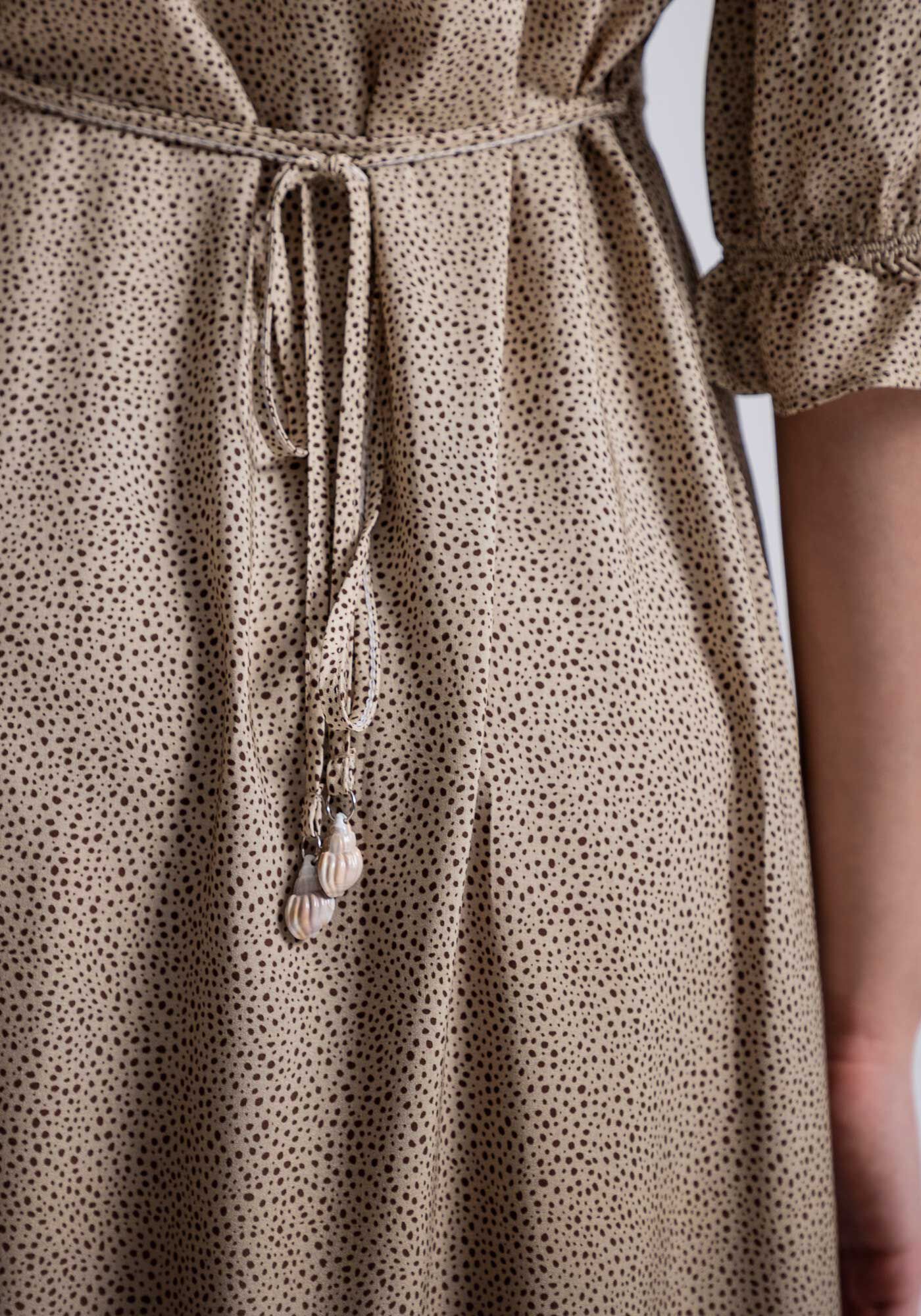 Vestido Midi Estampado em Viscose com Amarra&ccedil;&atilde;o, , large.