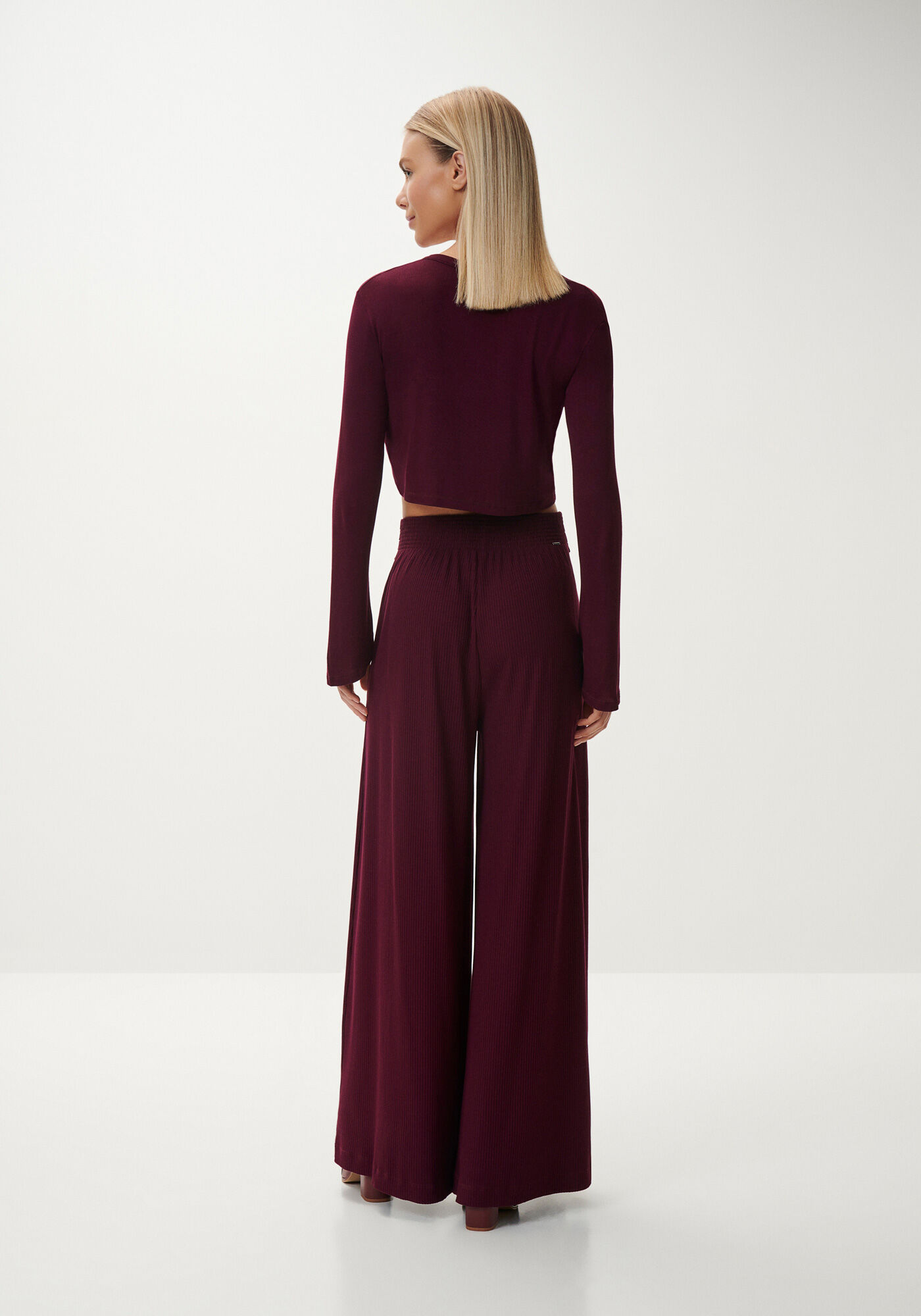 Cardigan Cropped com Blusa Canelada, , large.