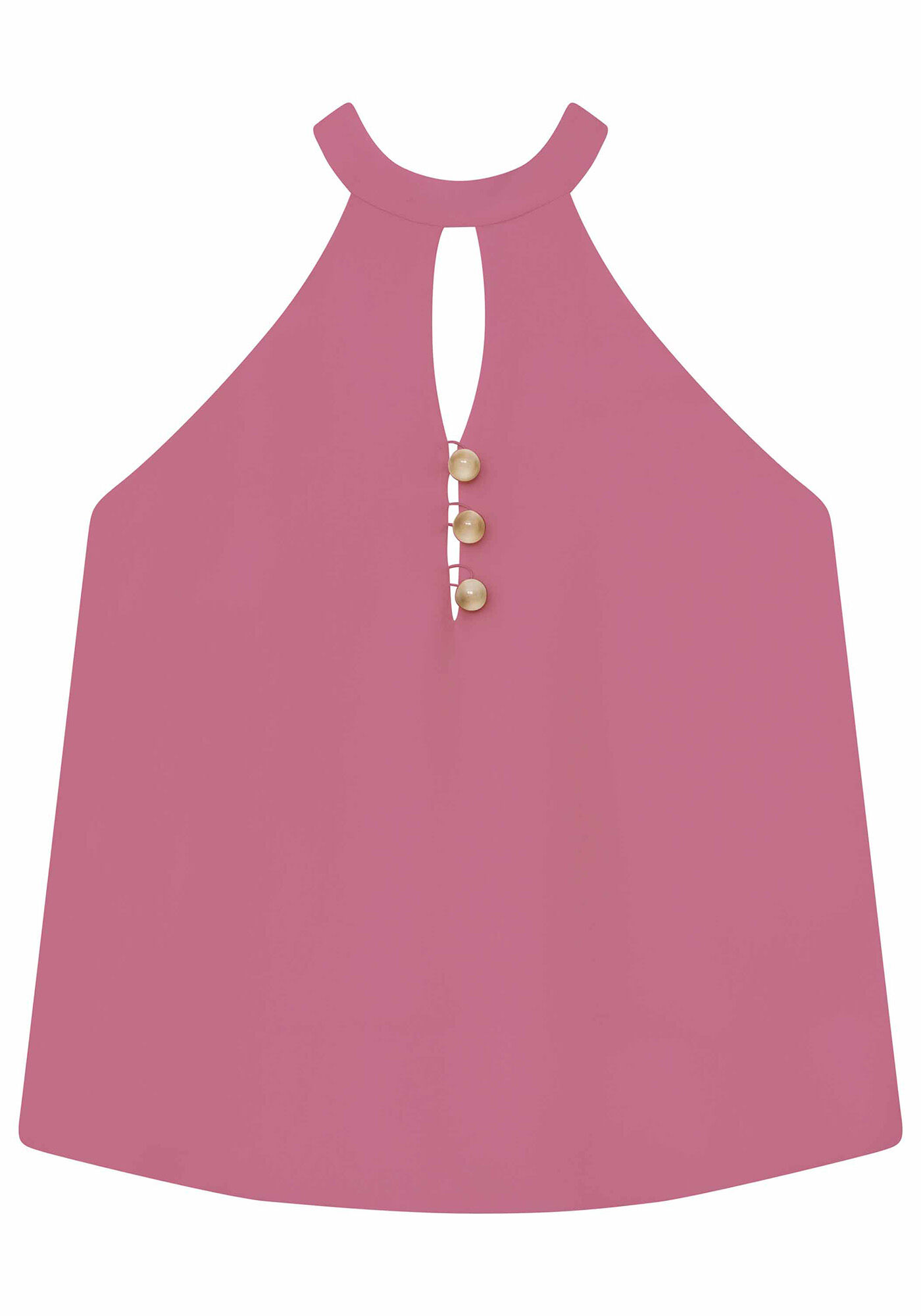 Blusa com Bot&otilde;es Seda, , large.