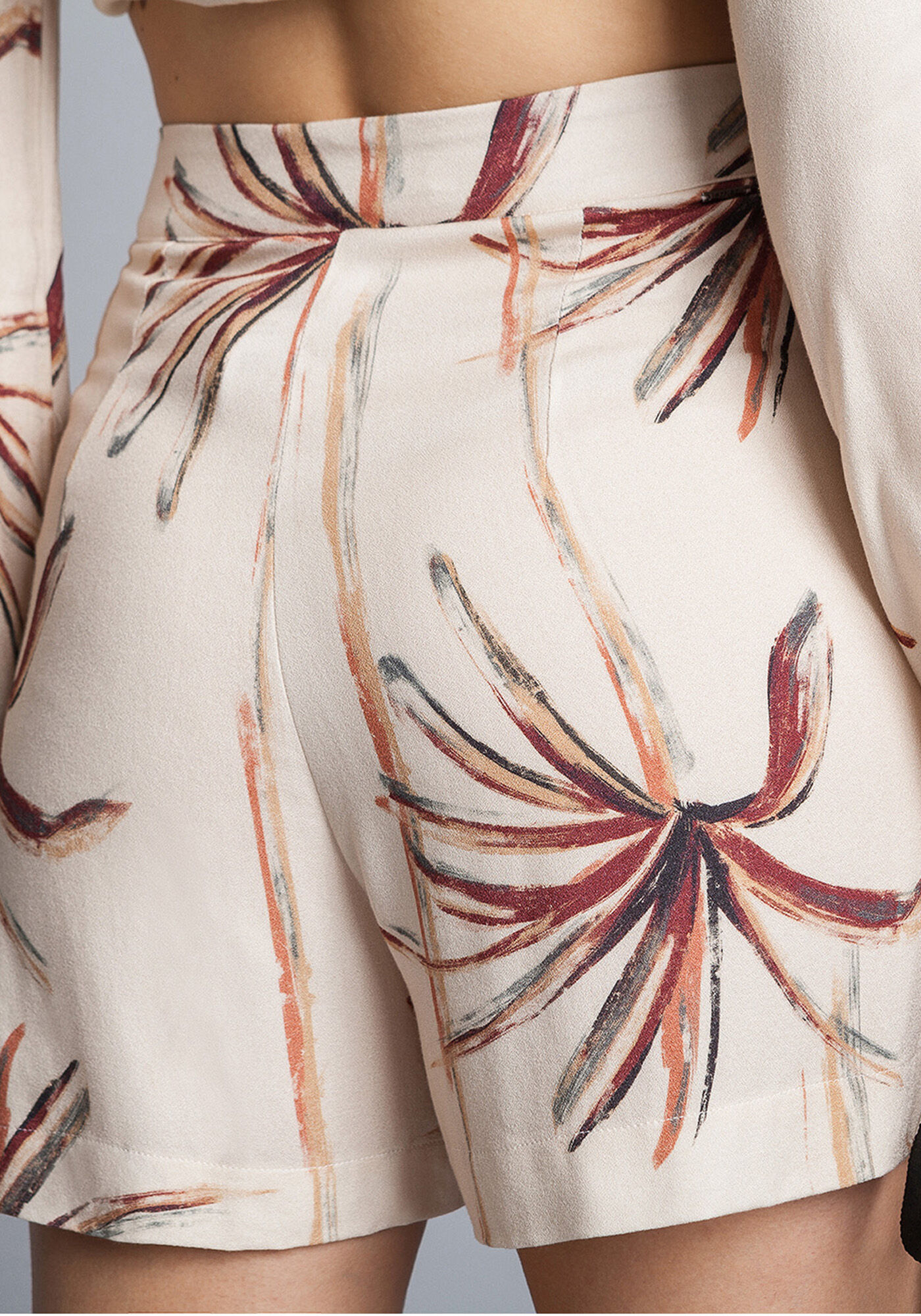 Shorts Cintura Alta Estampa, , large.