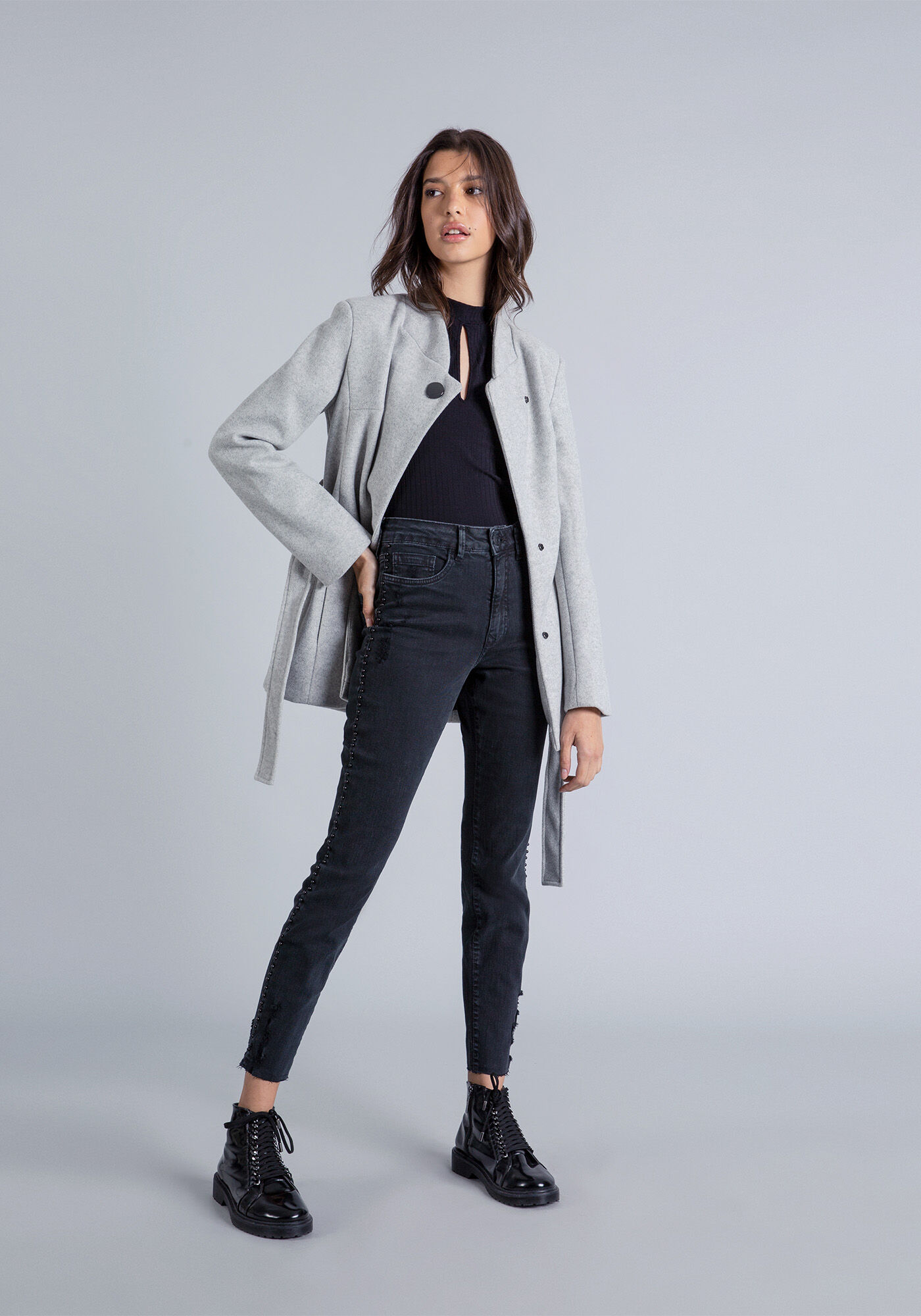 Blusa Manga Longa Gola Alta, , large.