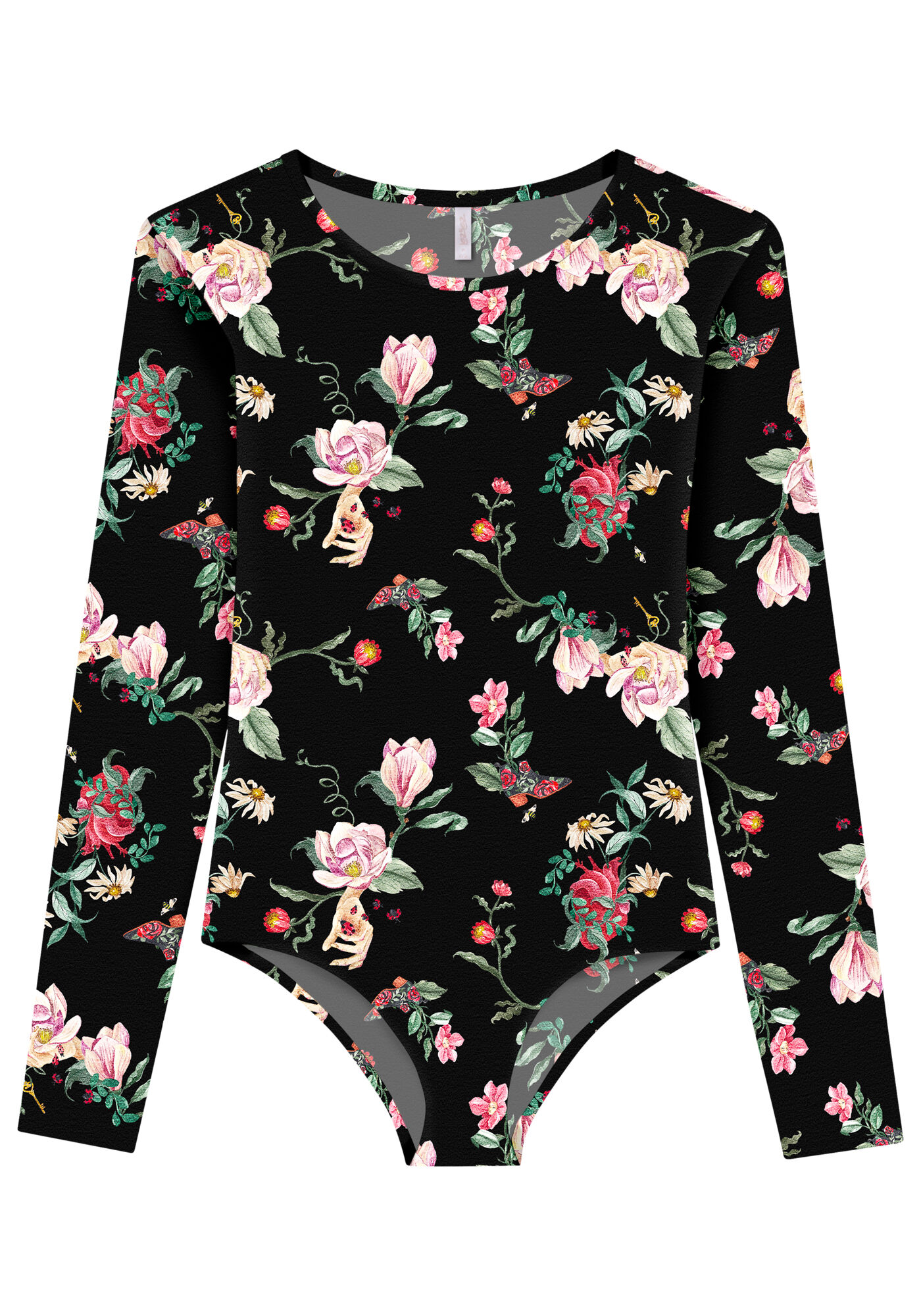 Body em Malha Canelada Estampado, , large.