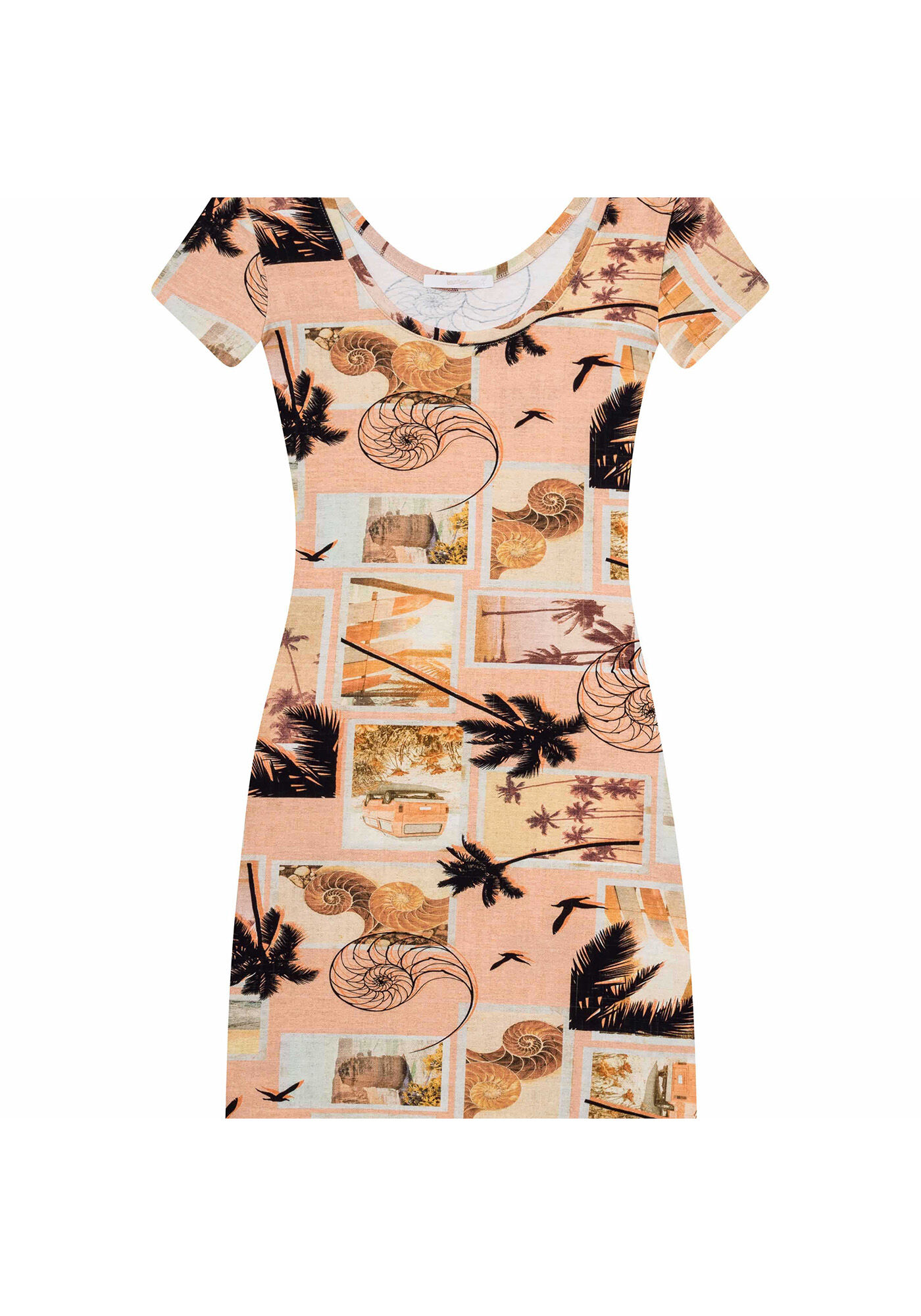 Vestido Justo Estampa Darling, , large.