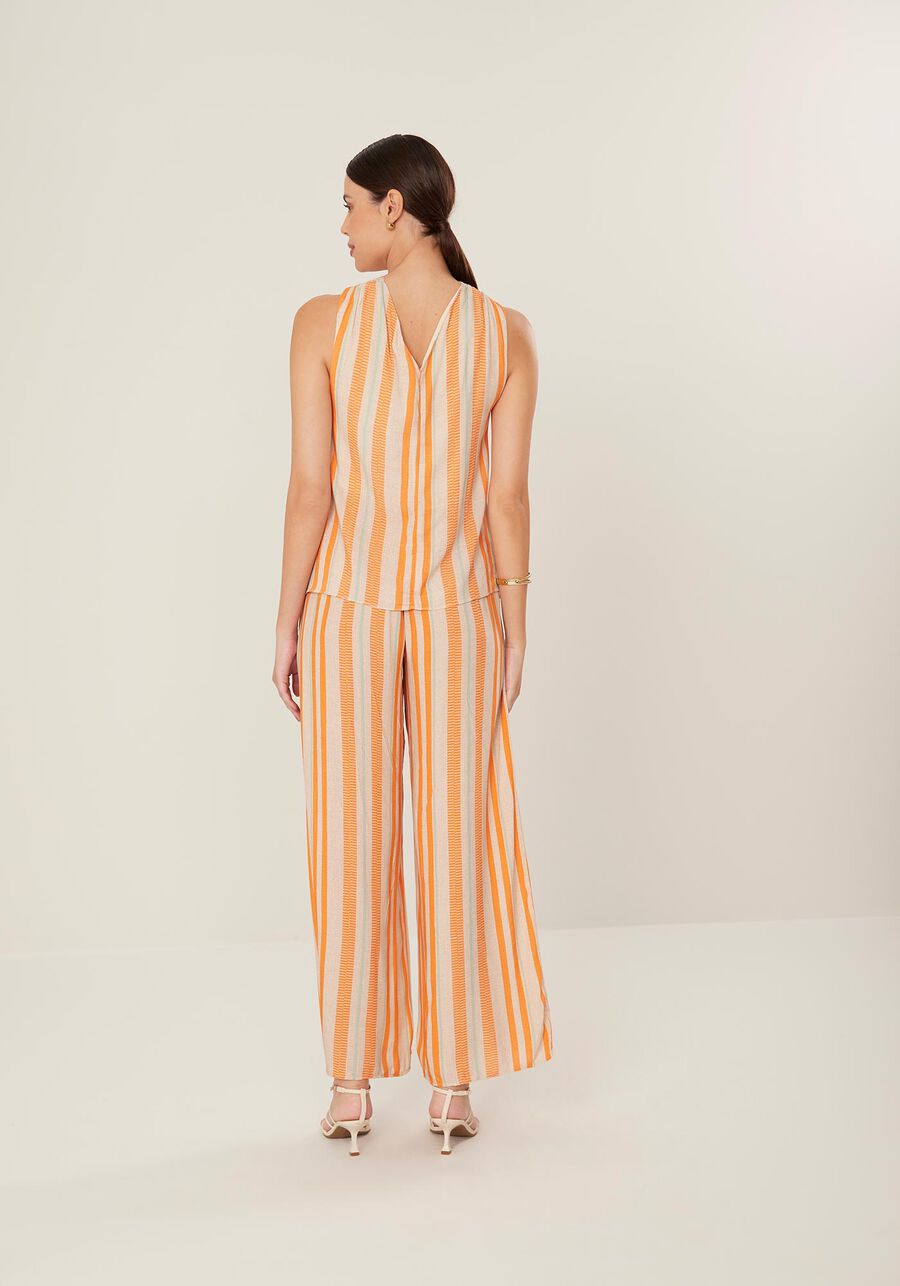 Calça Reta Saída de Praia em Viscose Estampada, . Calça Reta Saída de Praia em Viscose Estampada, , large.