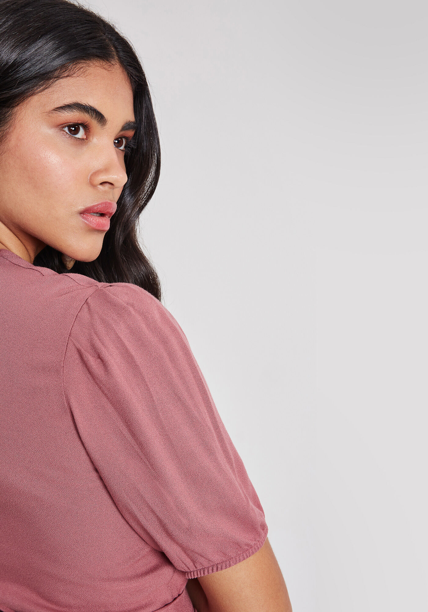 Vestido Manga Curta Faixa, , large.